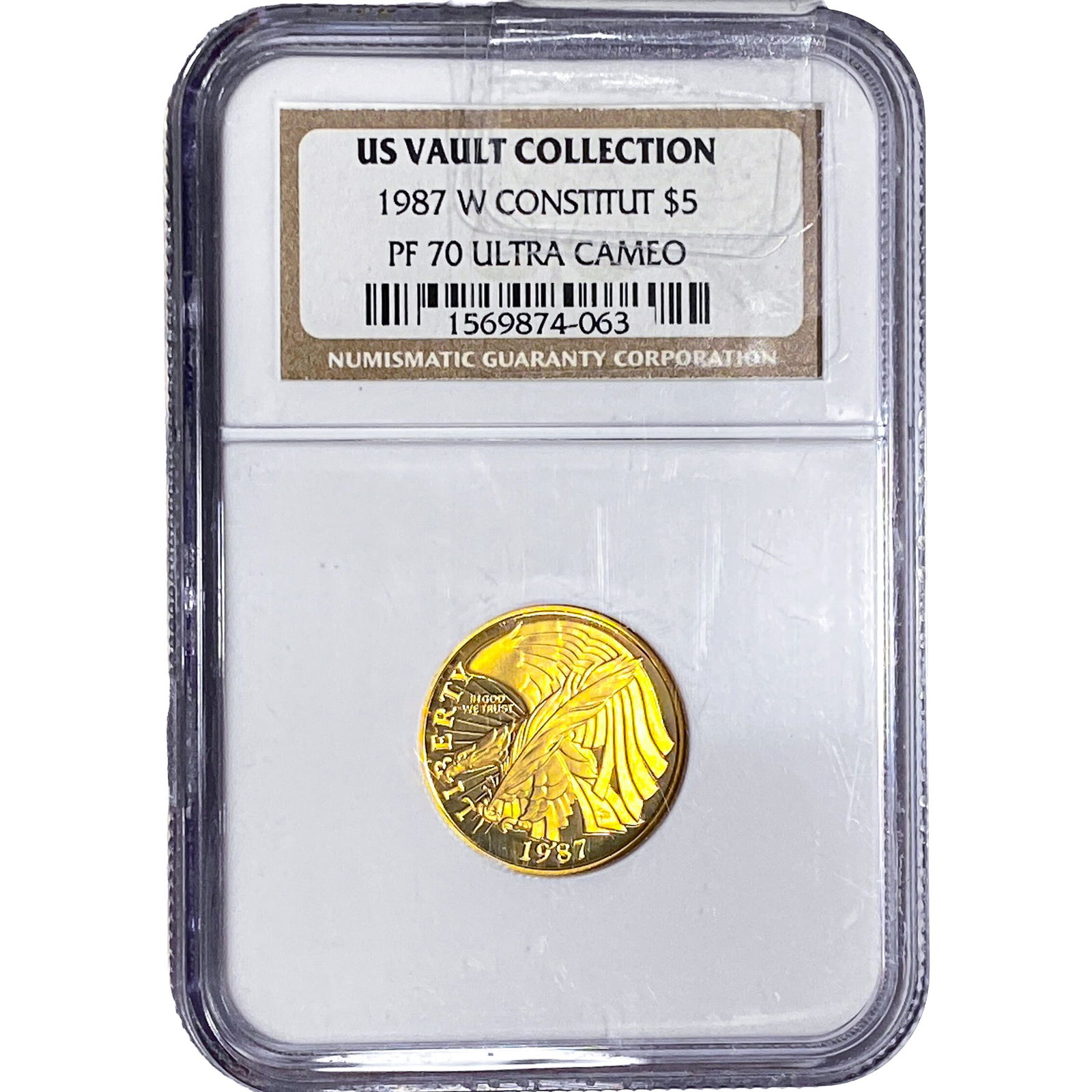 1987 Constitute $5 NGC PF70: 1987 Constitute $5 NGC PF70