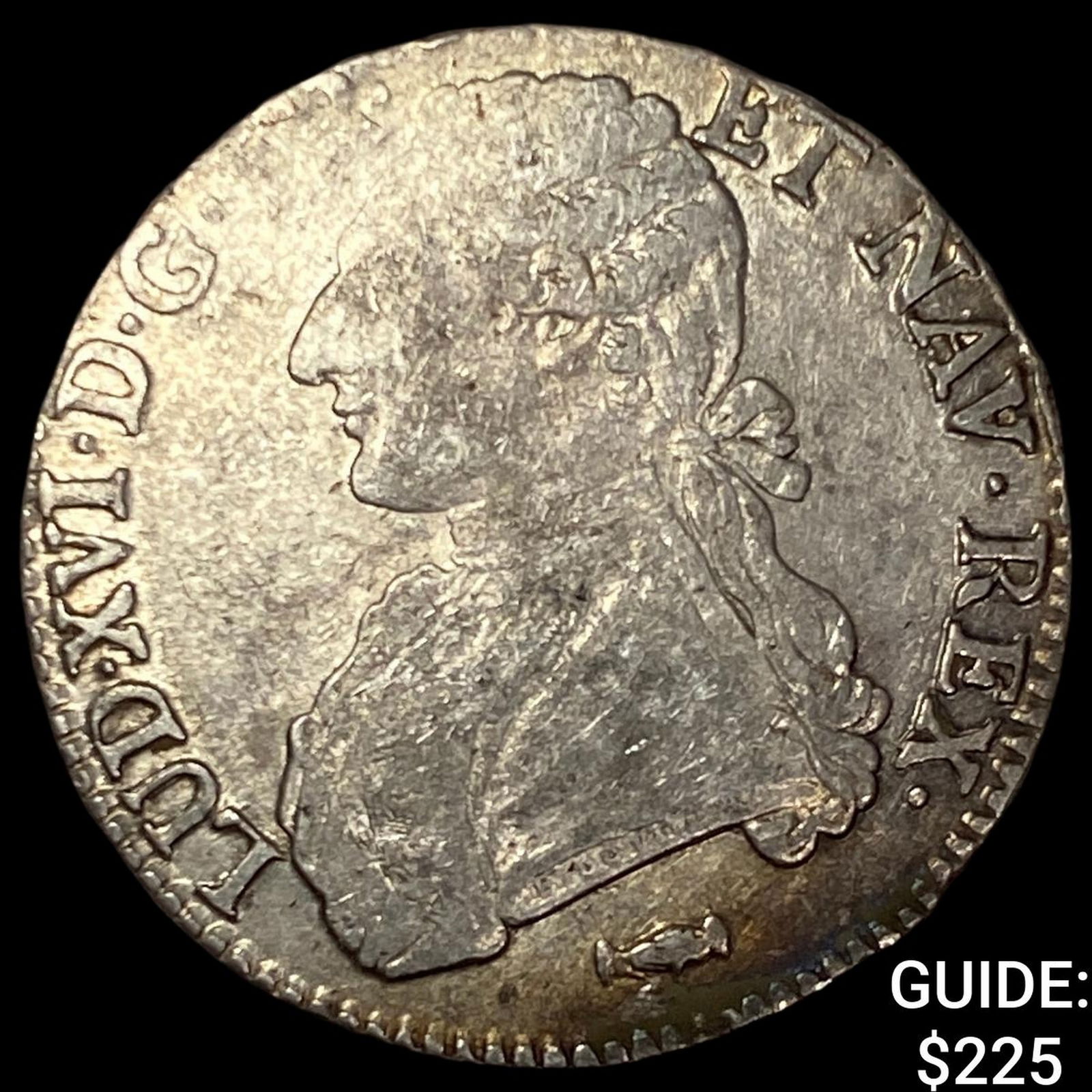 Colonial France Louis XV Silver 1 Ecu NEARLY UNCIRCULATED: Colonial France Louis XV Silver 1 Ecu NEARLY UNCIRCULATED