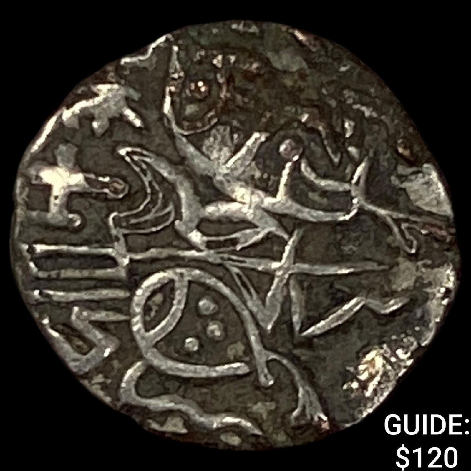 India Rajput 700-1000 Silver Jital NEARLY UNCIRCULATED: India Rajput 700-1000 Silver Jital NEARLY UNCIRCULATED