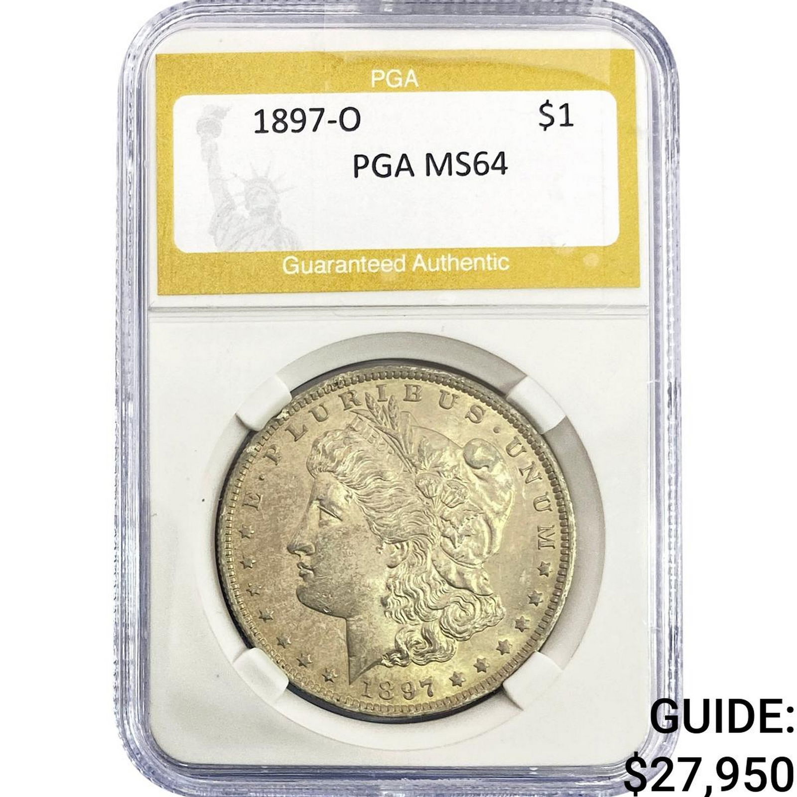 1897-O Morgan Silver Dollar PGA MS64 (1 of 2)