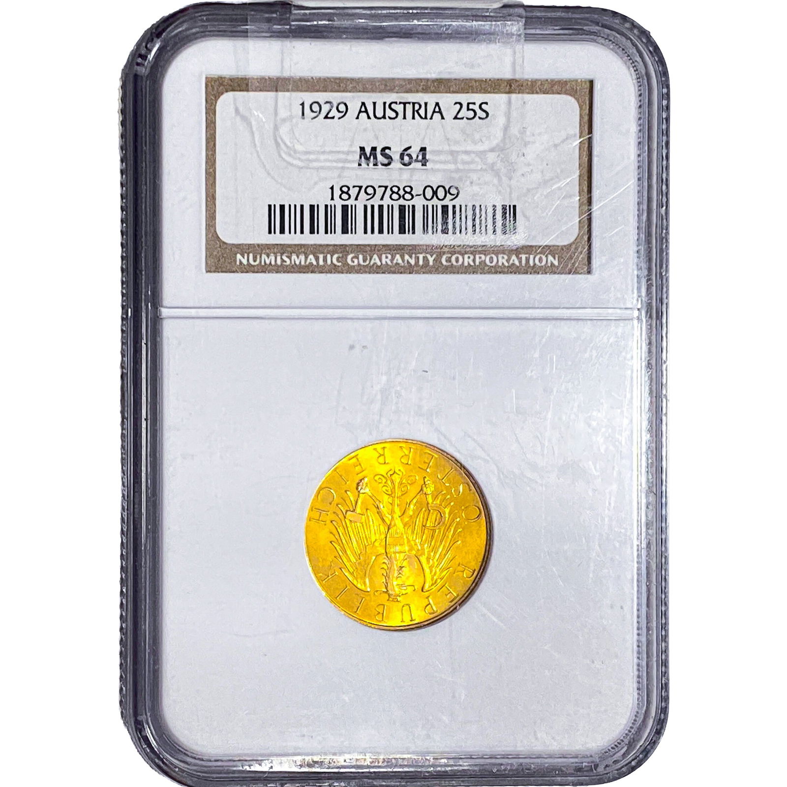 1929 Austria 25 Sterling NGC MS64: 1929 Austria 25 Sterling NGC MS64