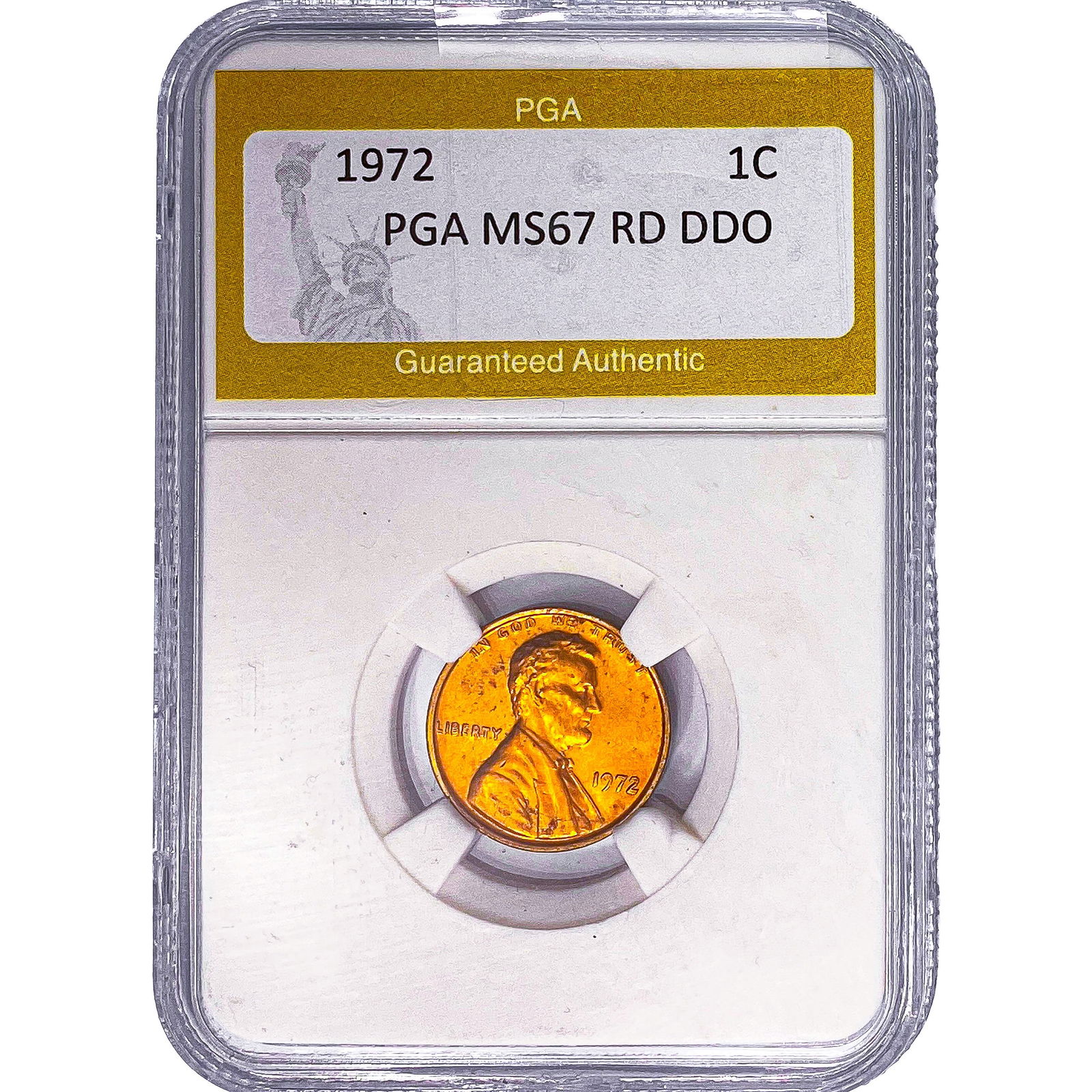 1972 Lincoln Memorial Cent PGA MS67 RD DDO: 1972 Lincoln Memorial Cent PGA MS67 RD DDO