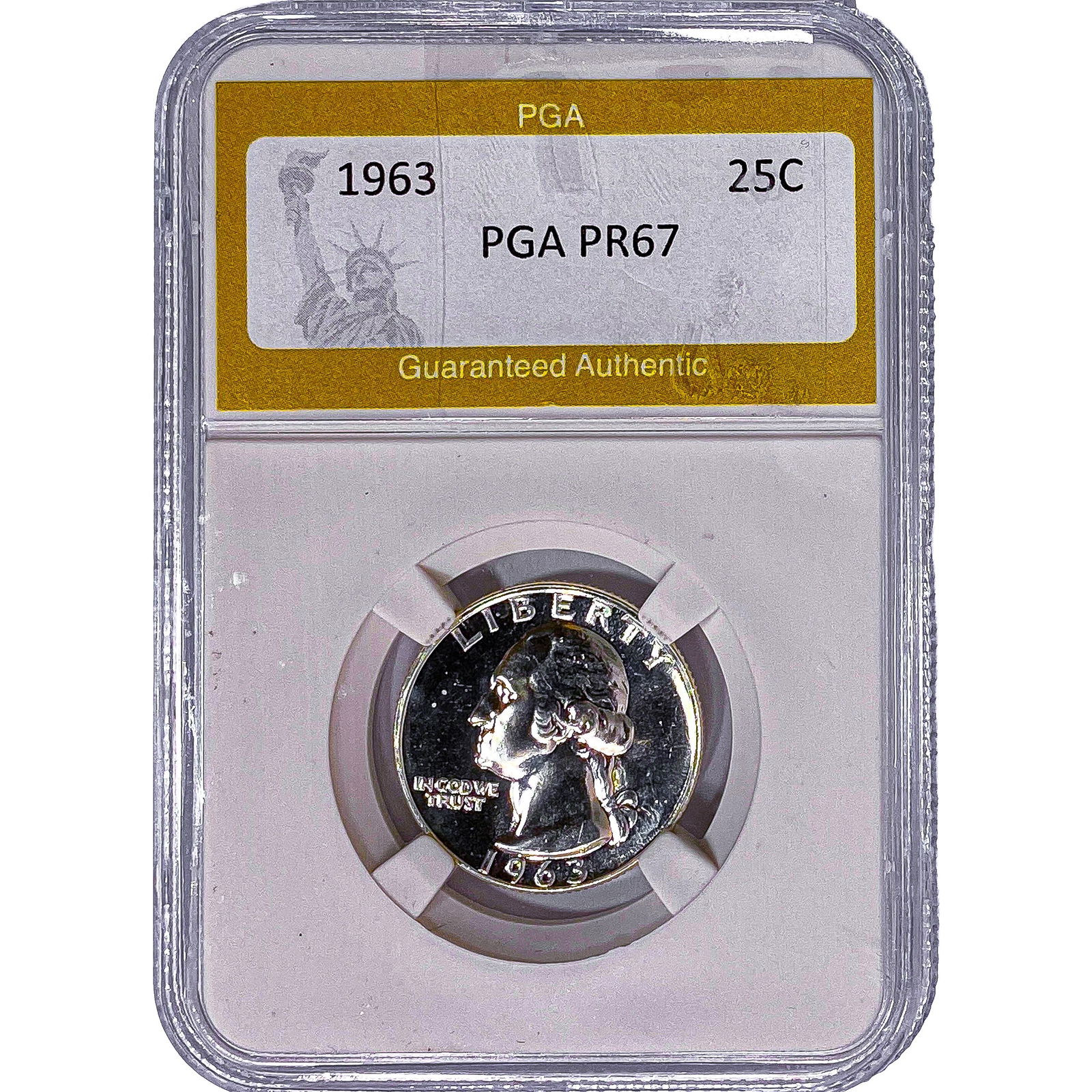 1963 Washington Silver Quarter PGA PR67: 1963 Washington Silver Quarter PGA PR67