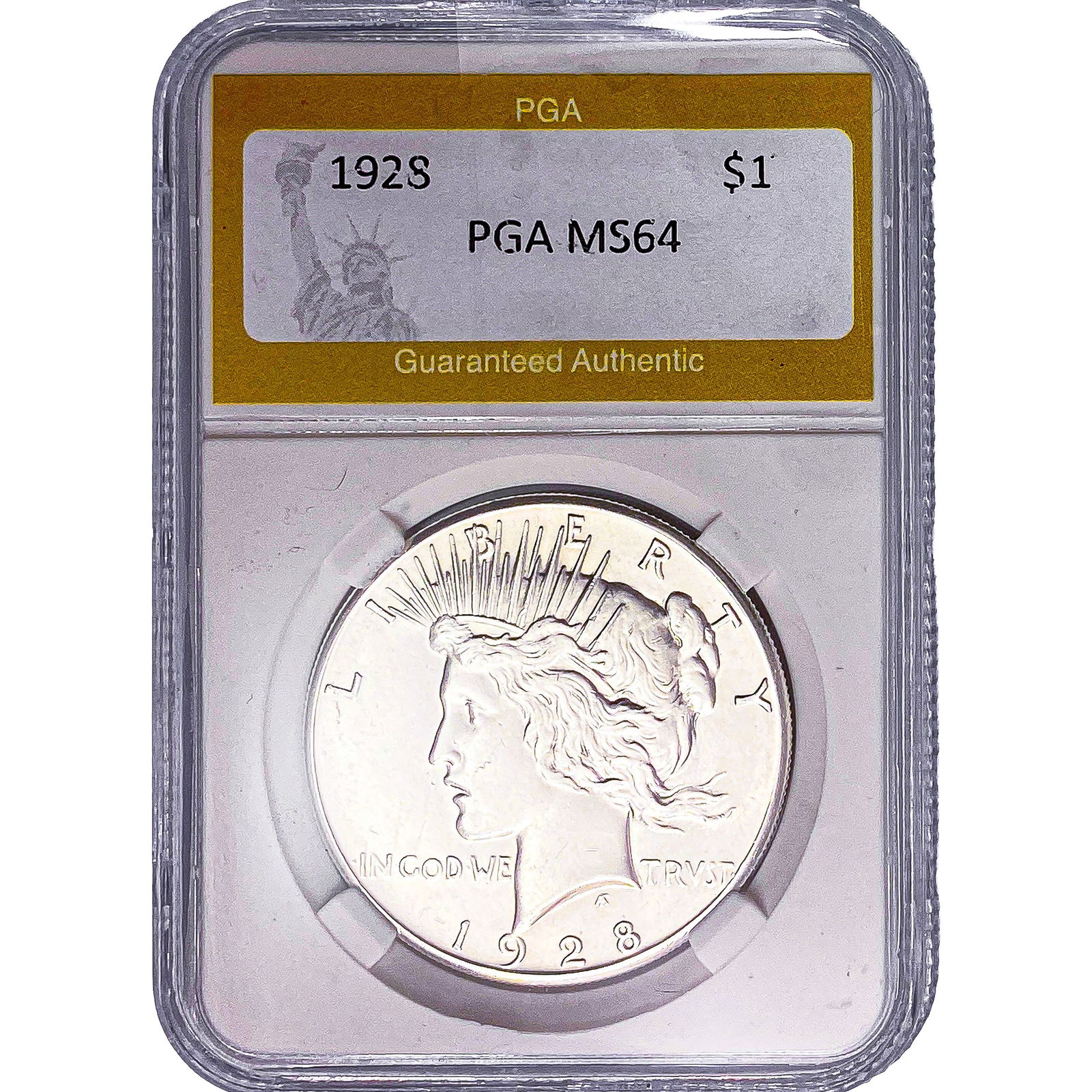 1928 Silver Peace Dollar PGA MS64 (1 of 2)