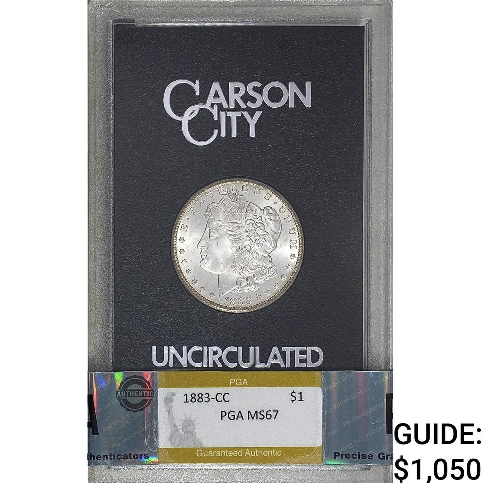 1883-CC Silver Morgan Dollar PGA MS67 GSA (1 of 2)