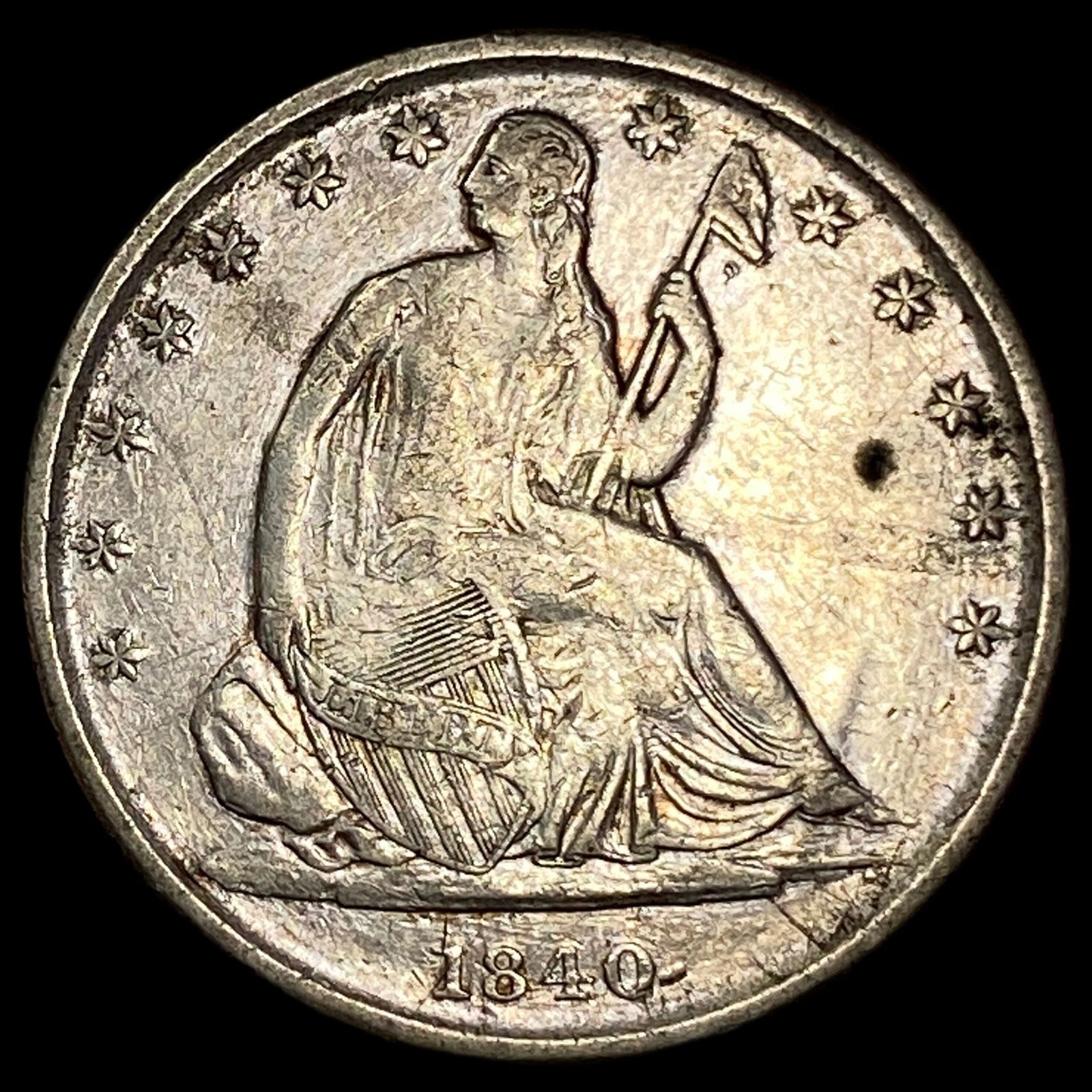 1840-O Seated Liberty Half Dollar LIGHTLY CIRCULATED: 1840-O Seated Liberty Half Dollar LIGHTLY CIRCULATED