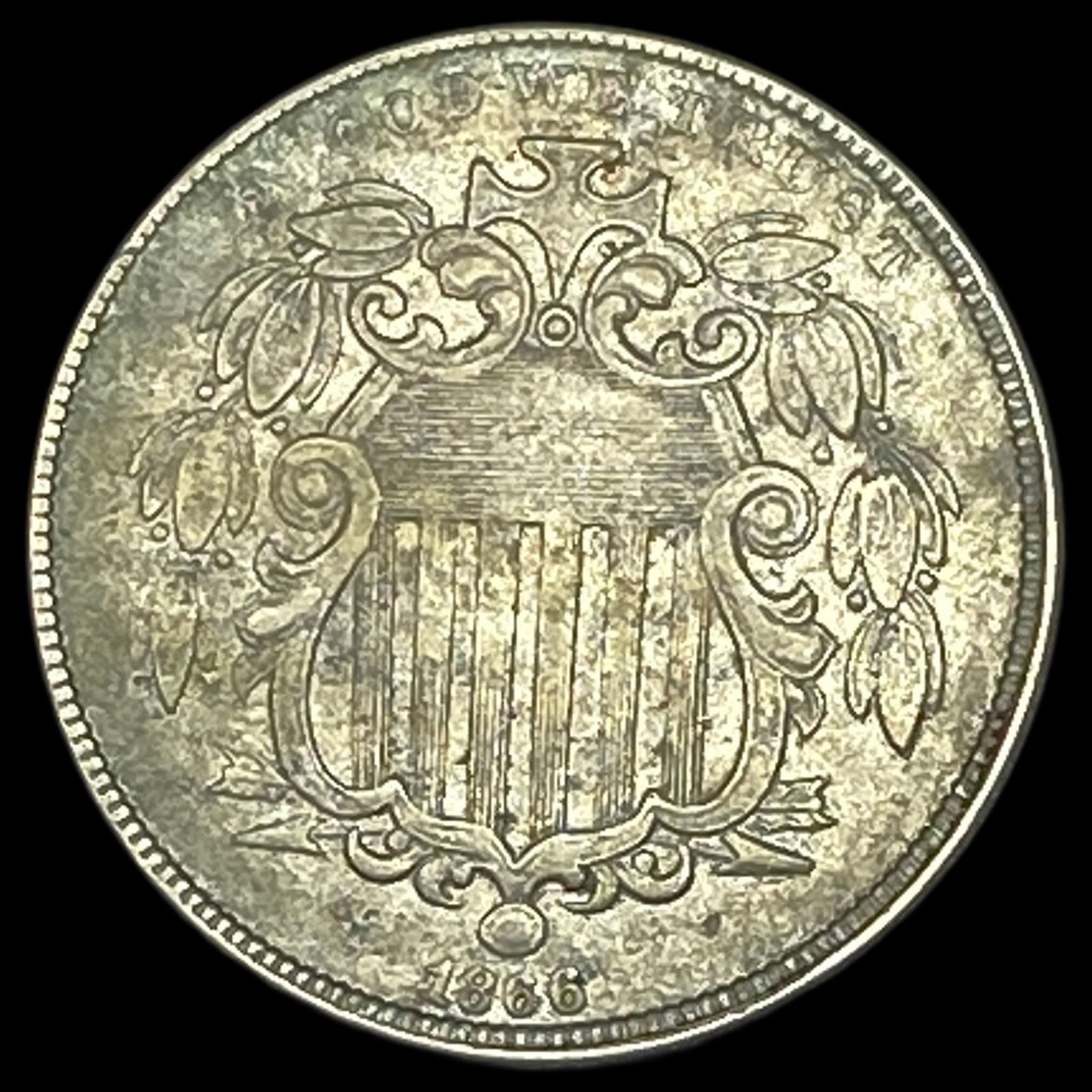 1866 Shield Nickel HIGH GRADE: 1866 Shield Nickel HIGH GRADE