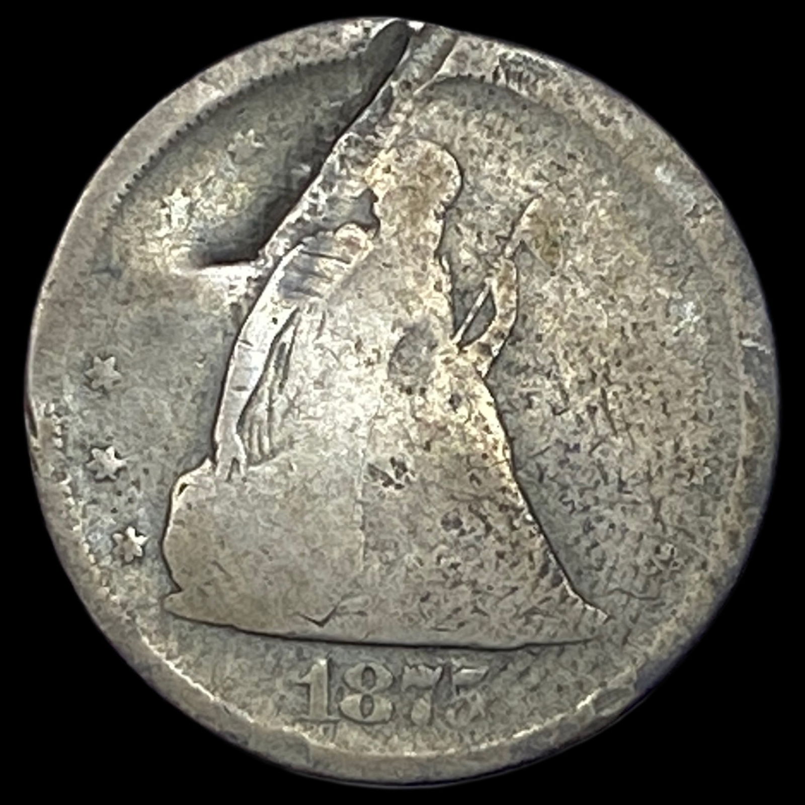 1875-S Silver Twenty Cent Piece NICELY CIRCULATED: 1875-S Silver Twenty Cent Piece NICELY CIRCULATED