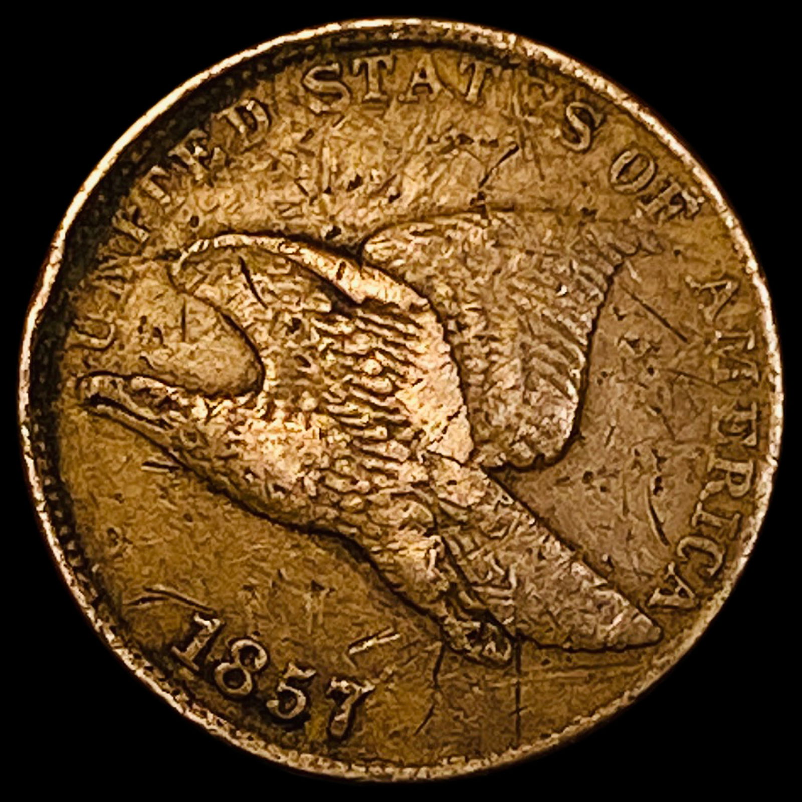 1857 Flying Eagle Cent LIGHTLY CIRCULATED: 1857 Flying Eagle Cent LIGHTLY CIRCULATED