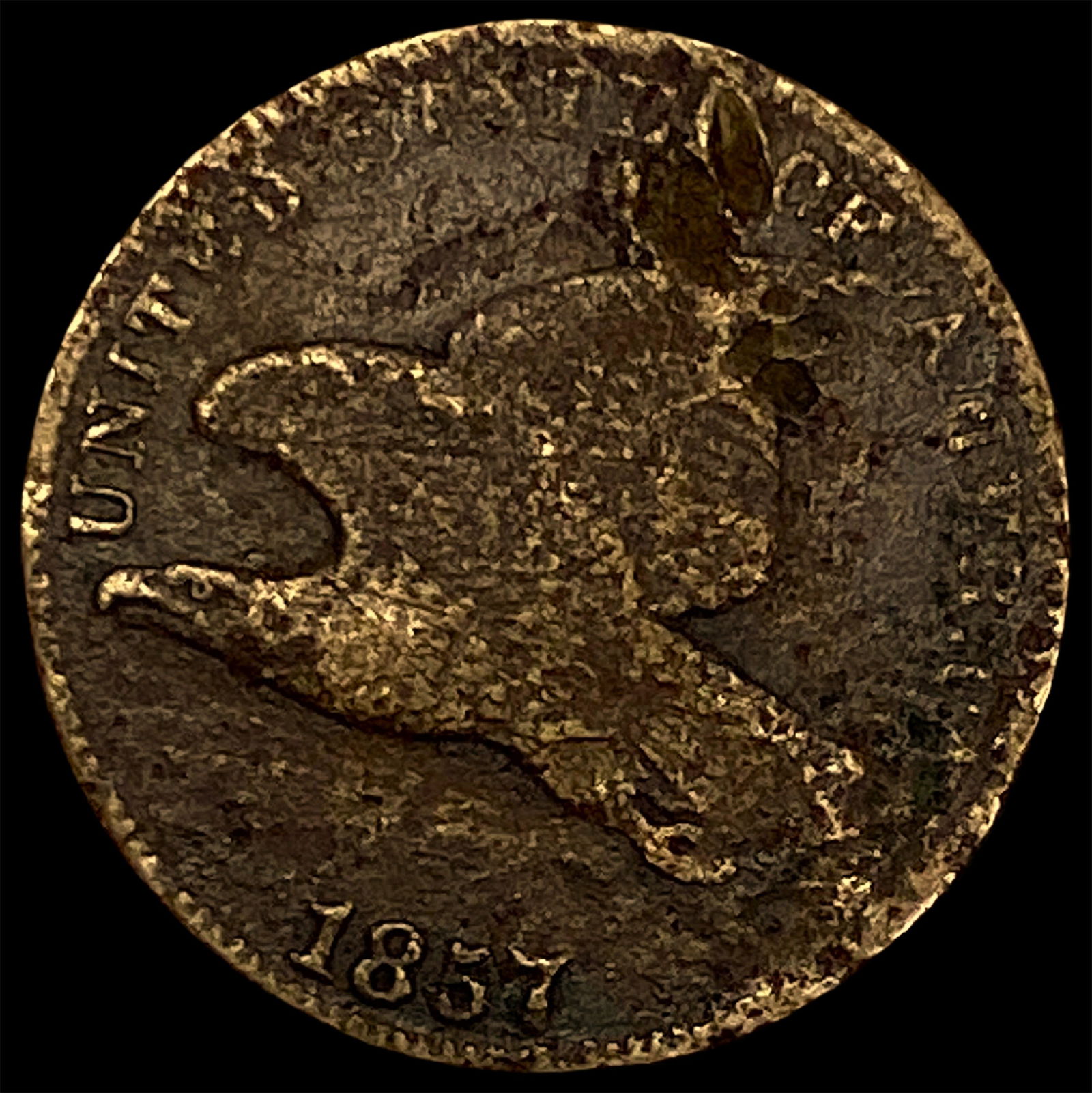 1857 Flying Eagle Cent NICELY CIRCULATED: 1857 Flying Eagle Cent NICELY CIRCULATED
