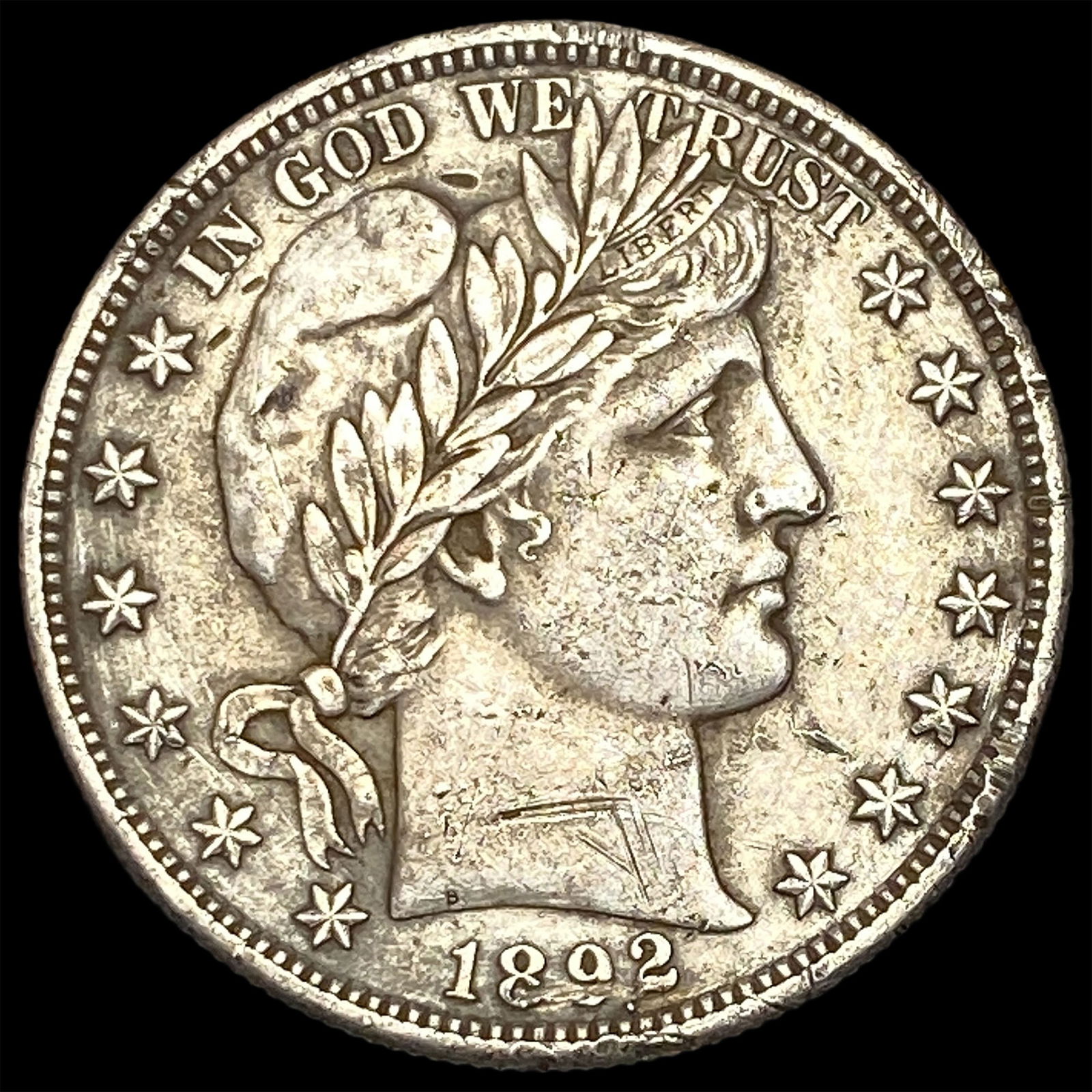 1892-S Silver Barber Half Dollar HIGH GRADE: 1892-S Silver Barber Half Dollar HIGH GRADE