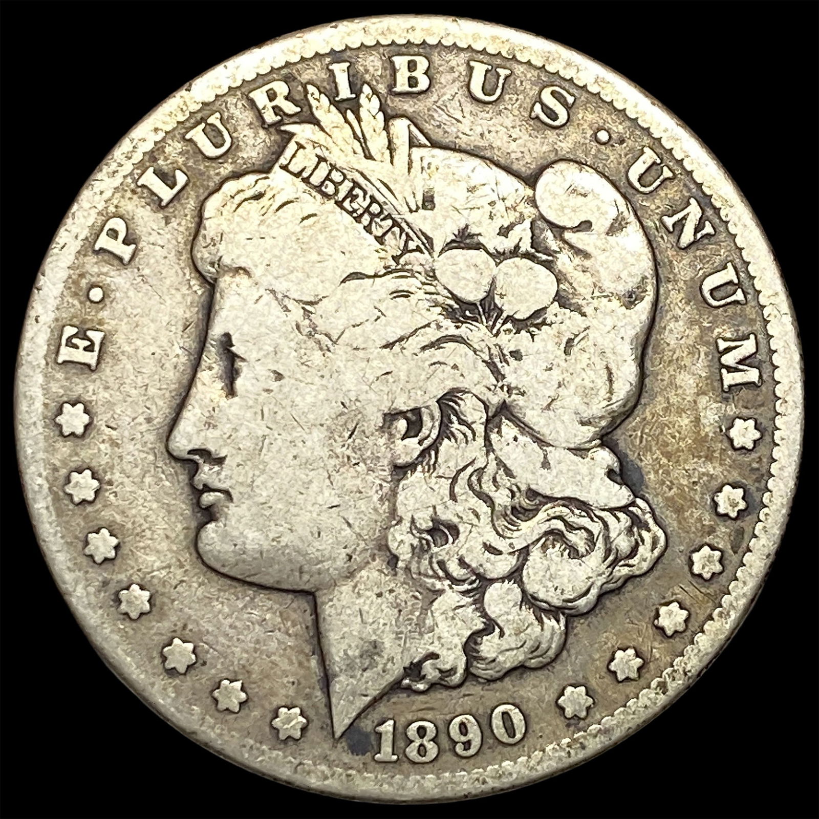 1890-CC Silver Morgan Dollar NICELY CIRCULATED: 1890-CC Silver Morgan Dollar NICELY CIRCULATED