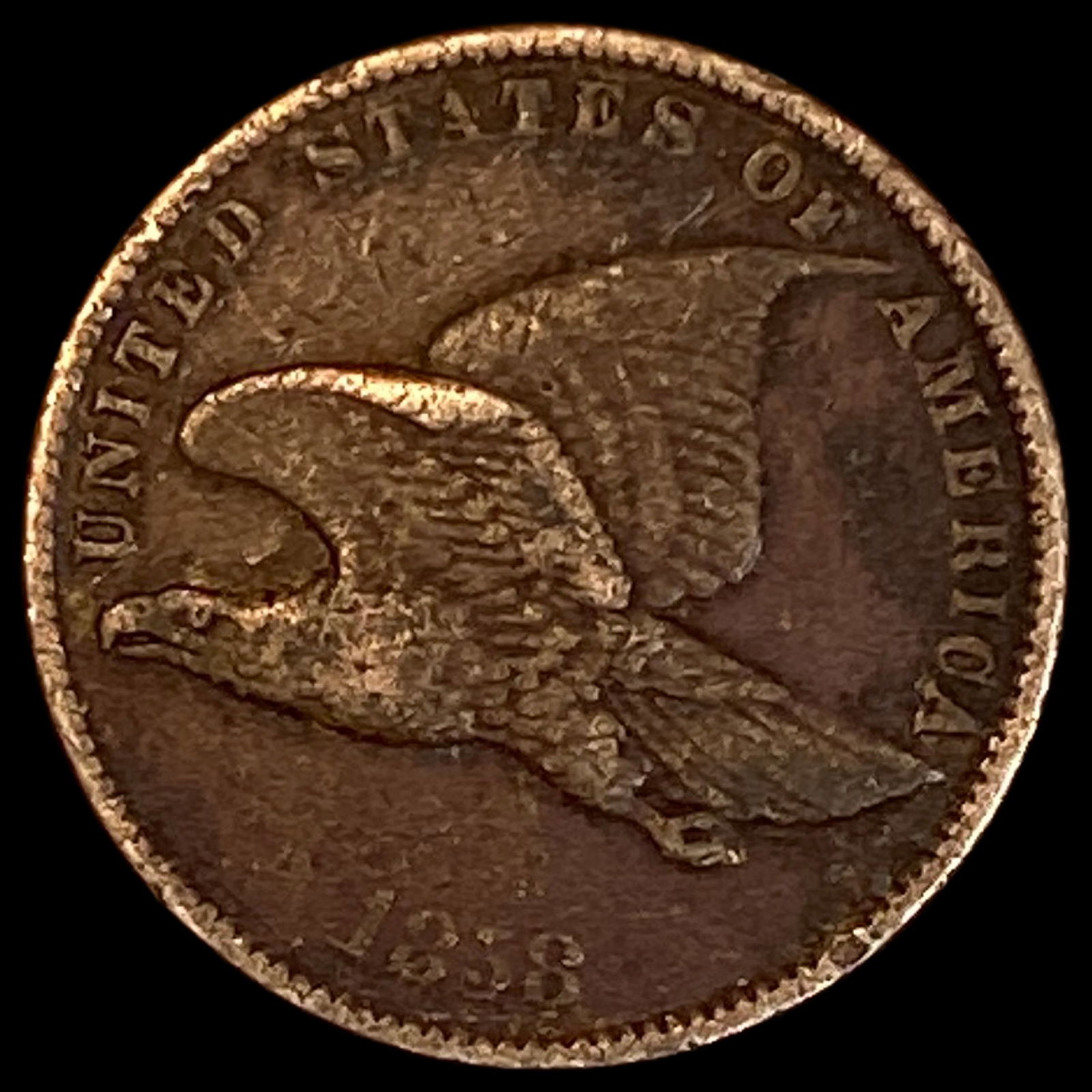 1858 Flying Eagle Cent LIGHTLY CIRCULATED: 1858 Flying Eagle Cent LIGHTLY CIRCULATED