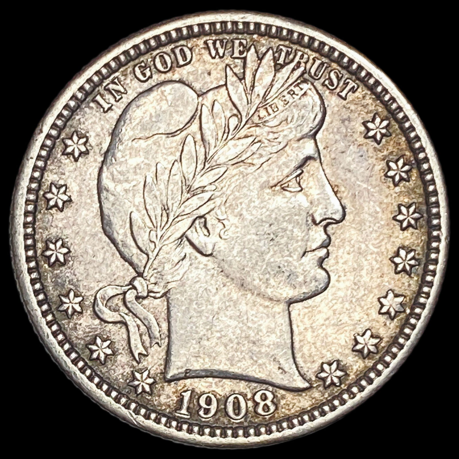 1908-D Silver Barber Quarter CHOICE BU (1 of 2)