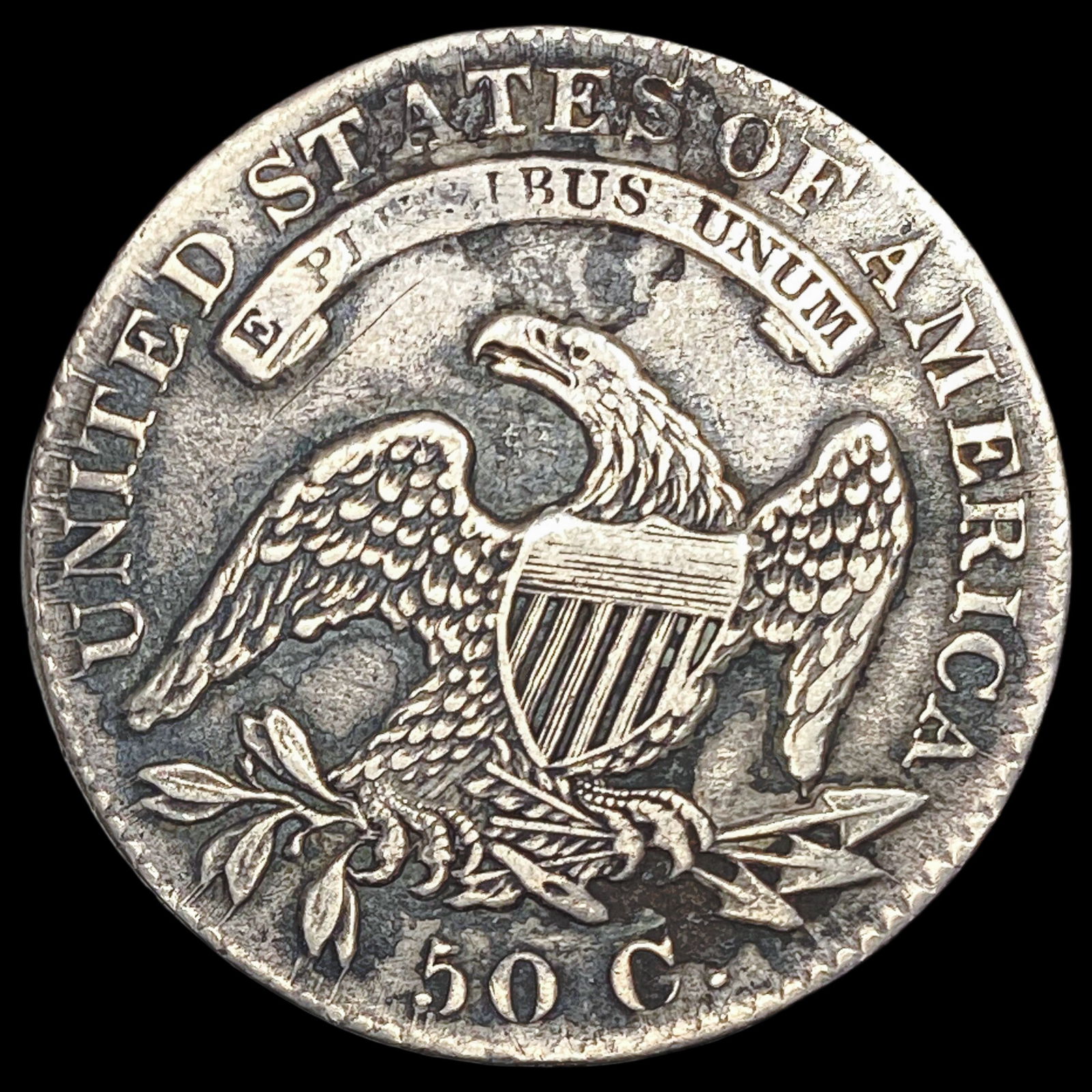 1832 Capped Bust Half Dollar LIGHTLY CIRCULATED - 2