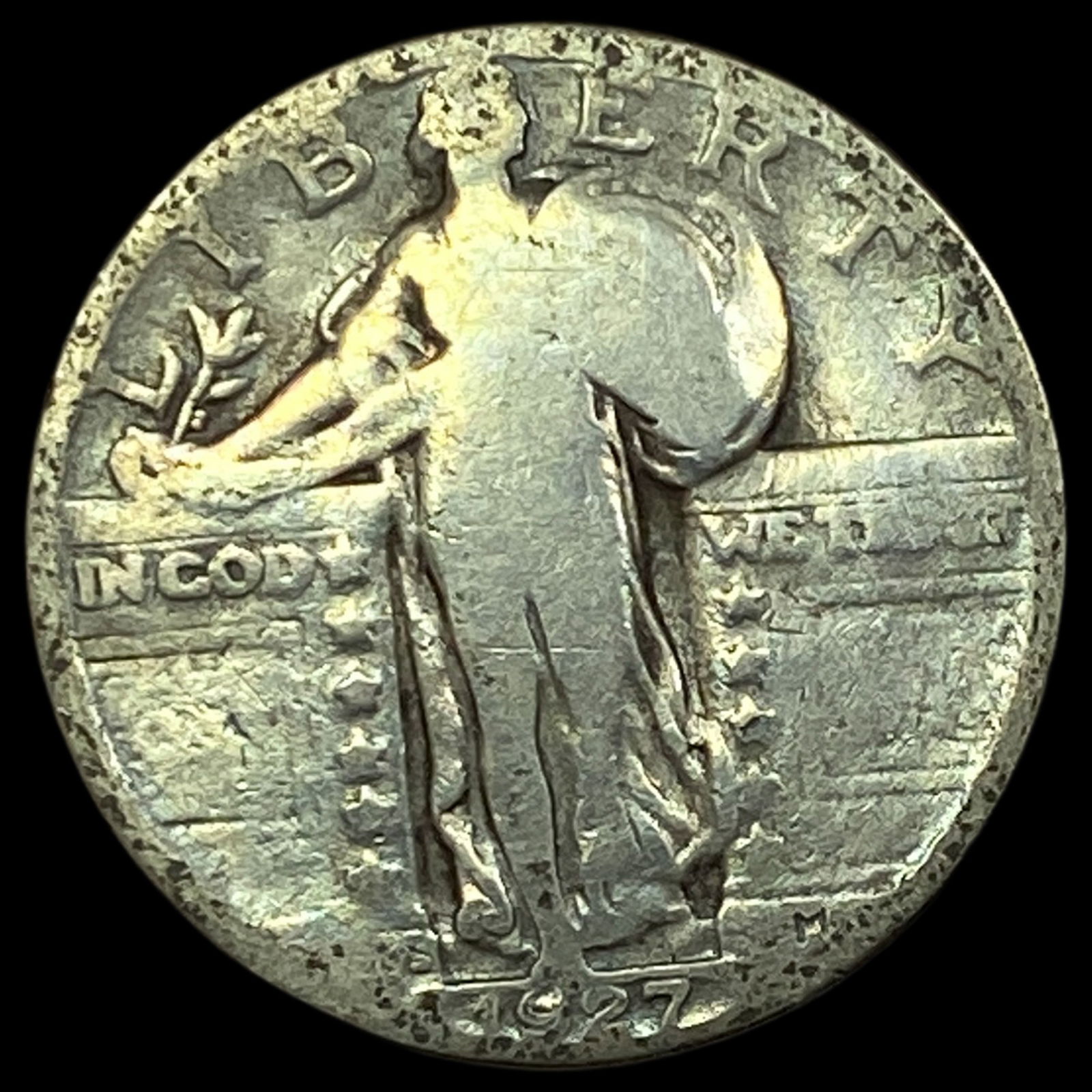 1927-S Standing Liberty Quarter NICELY CIRCULATED (1 of 2)