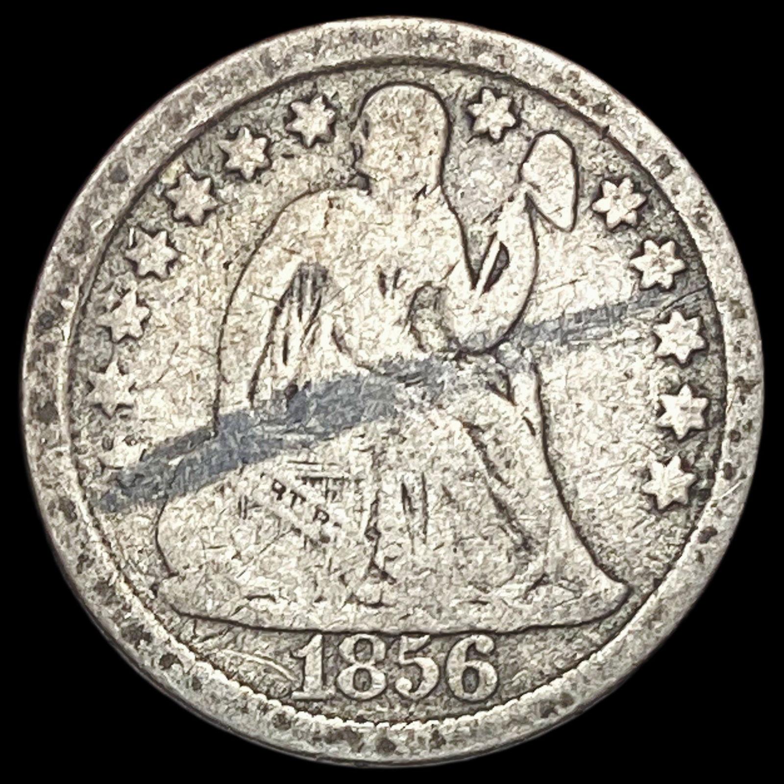 1856 Seated Liberty Dime NICELY CIRCULATED (1 of 2)