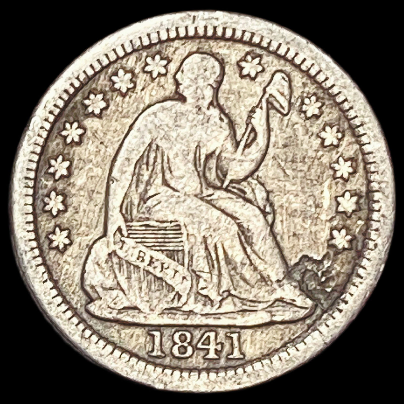1841-O Seated Liberty Half Dime LIGHTLY CIRCULATED (1 of 2)