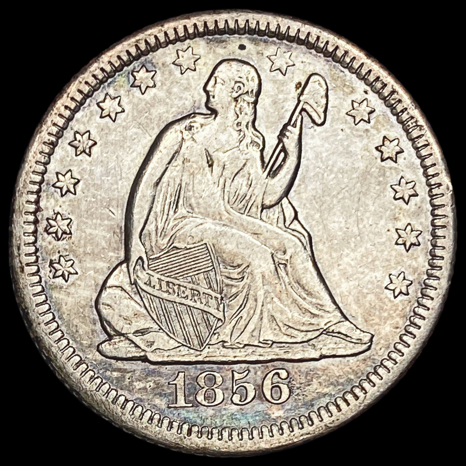 1856-O Seated Liberty Quarter CLOSELY UNCIRCULATED: 1856-O Seated Liberty Quarter CLOSELY UNCIRCULATED