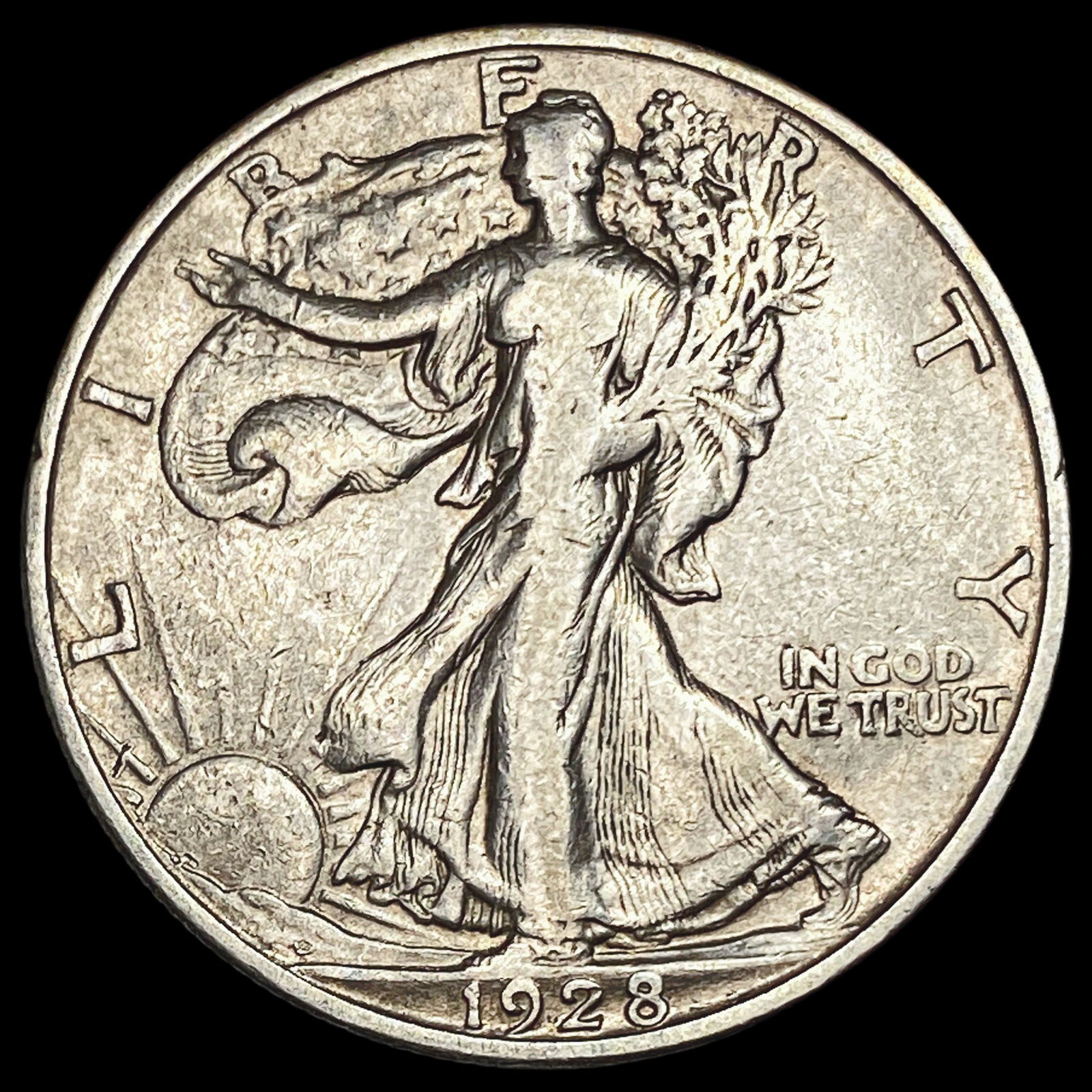 1928-S Walking Liberty Half Dollar LIGHTLY CIRCULATED (1 of 2)