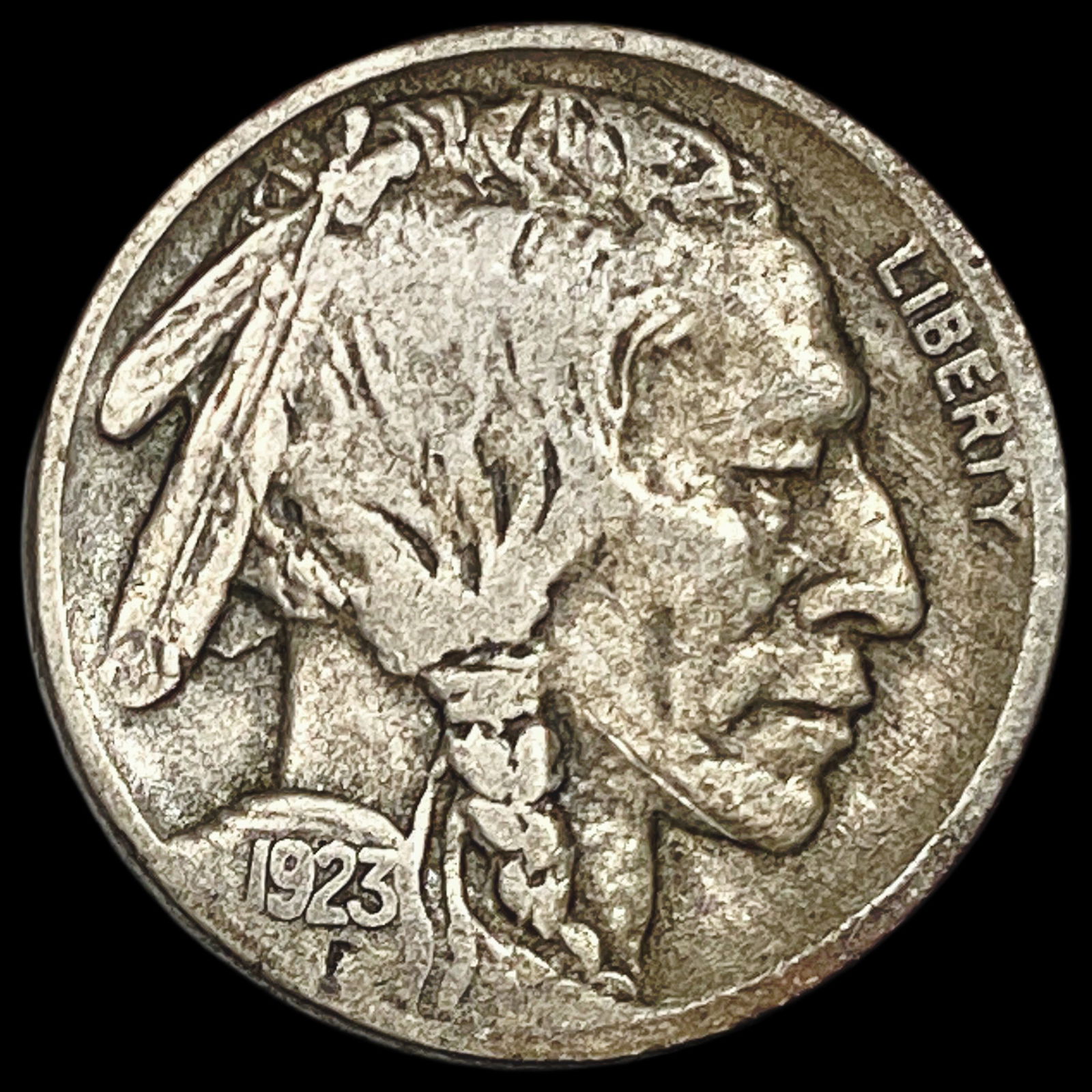 1923-S Buffalo Nickel NEARLY UNCIRCULATED (1 of 2)
