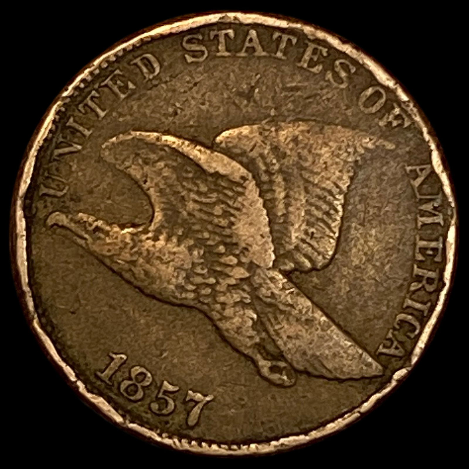 1857 Flying Eagle Cent NICELY CIRCULATED: 1857 Flying Eagle Cent NICELY CIRCULATED