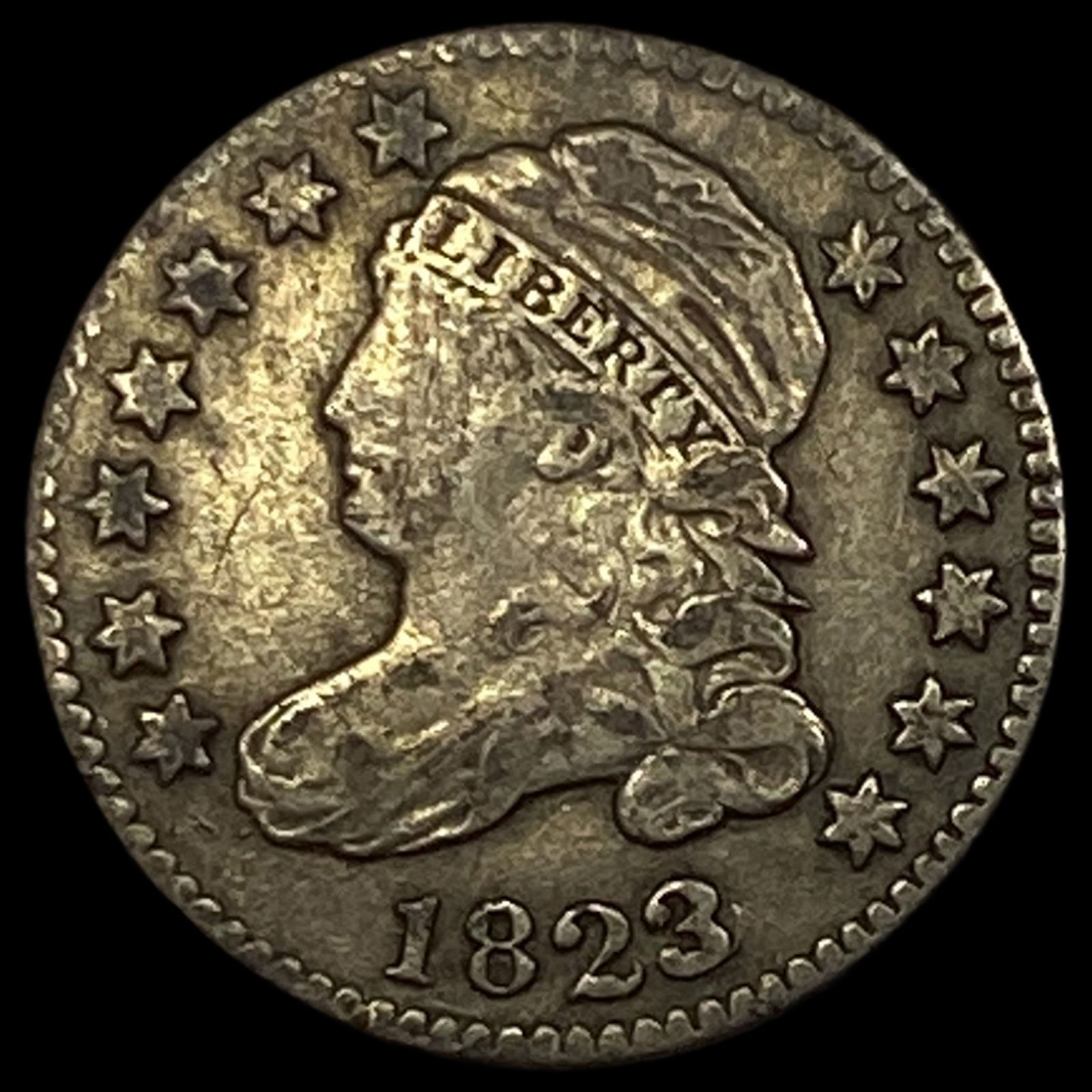 1823 Capped Bust Dime LIGHTLY CIRCULATED (1 of 2)
