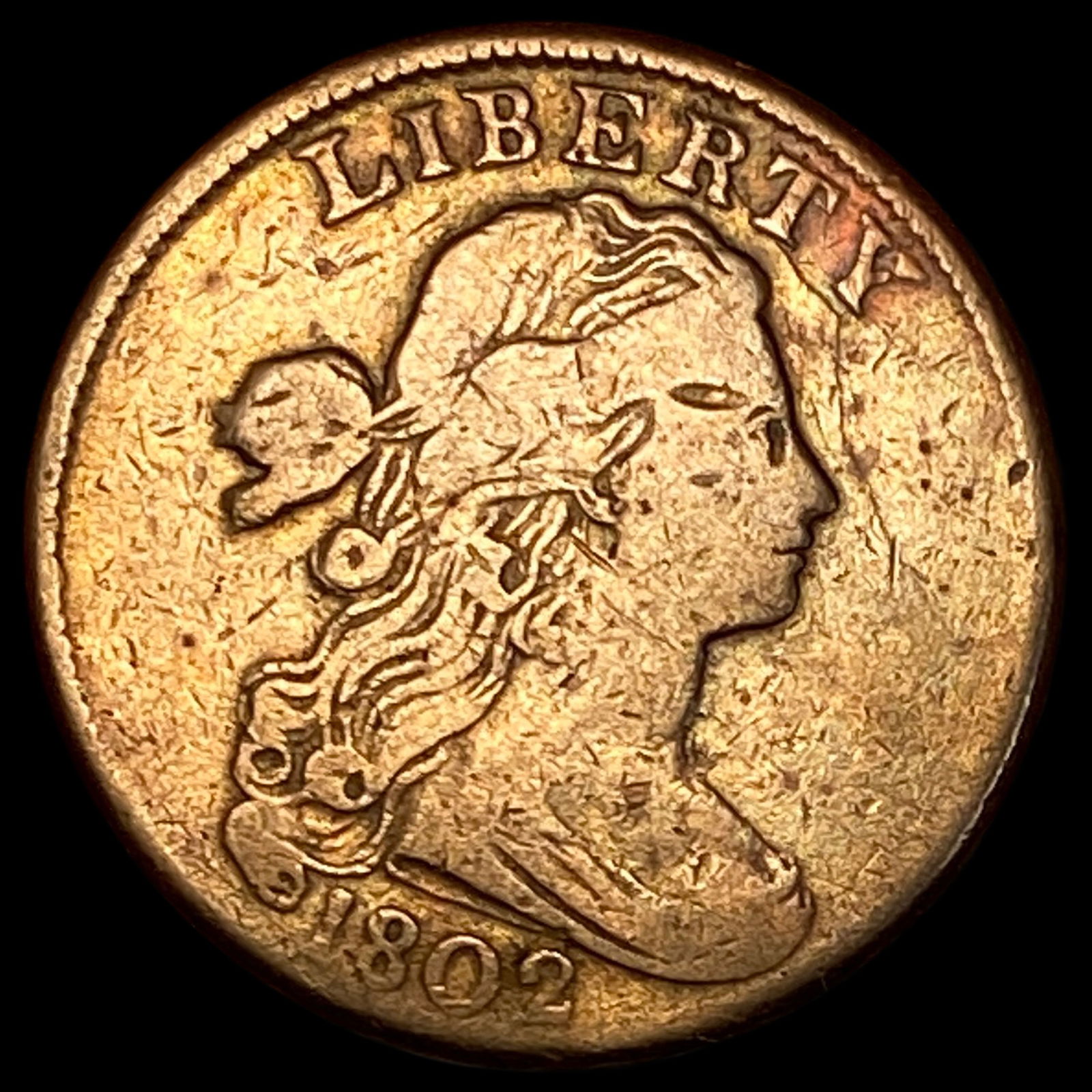 1802 Draped Bust Large Cent HIGH GRADE (1 of 2)