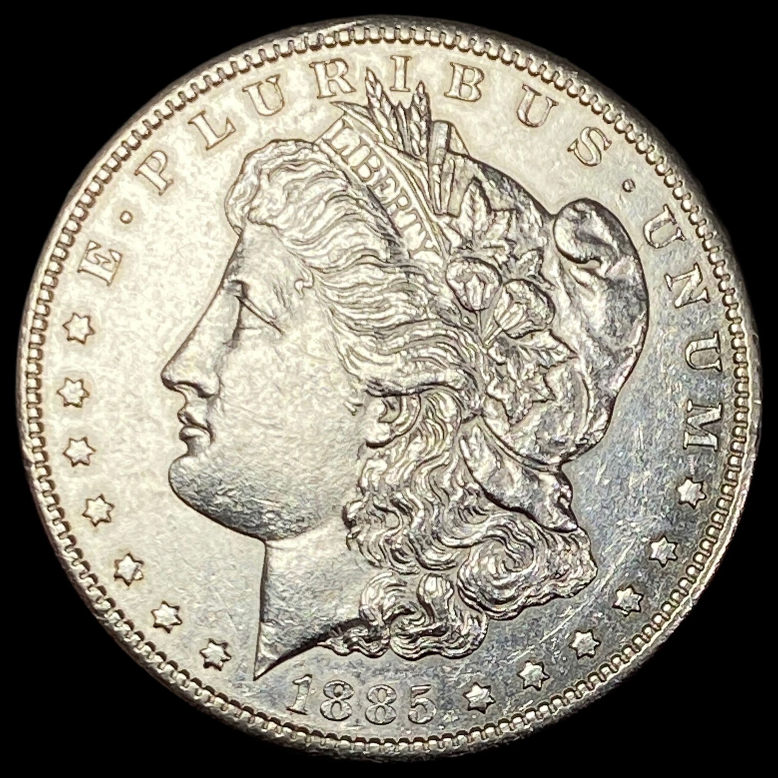 1885-S Silver Morgan Dollar CHOICE AU: 1885-S Silver Morgan Dollar CHOICE AU
