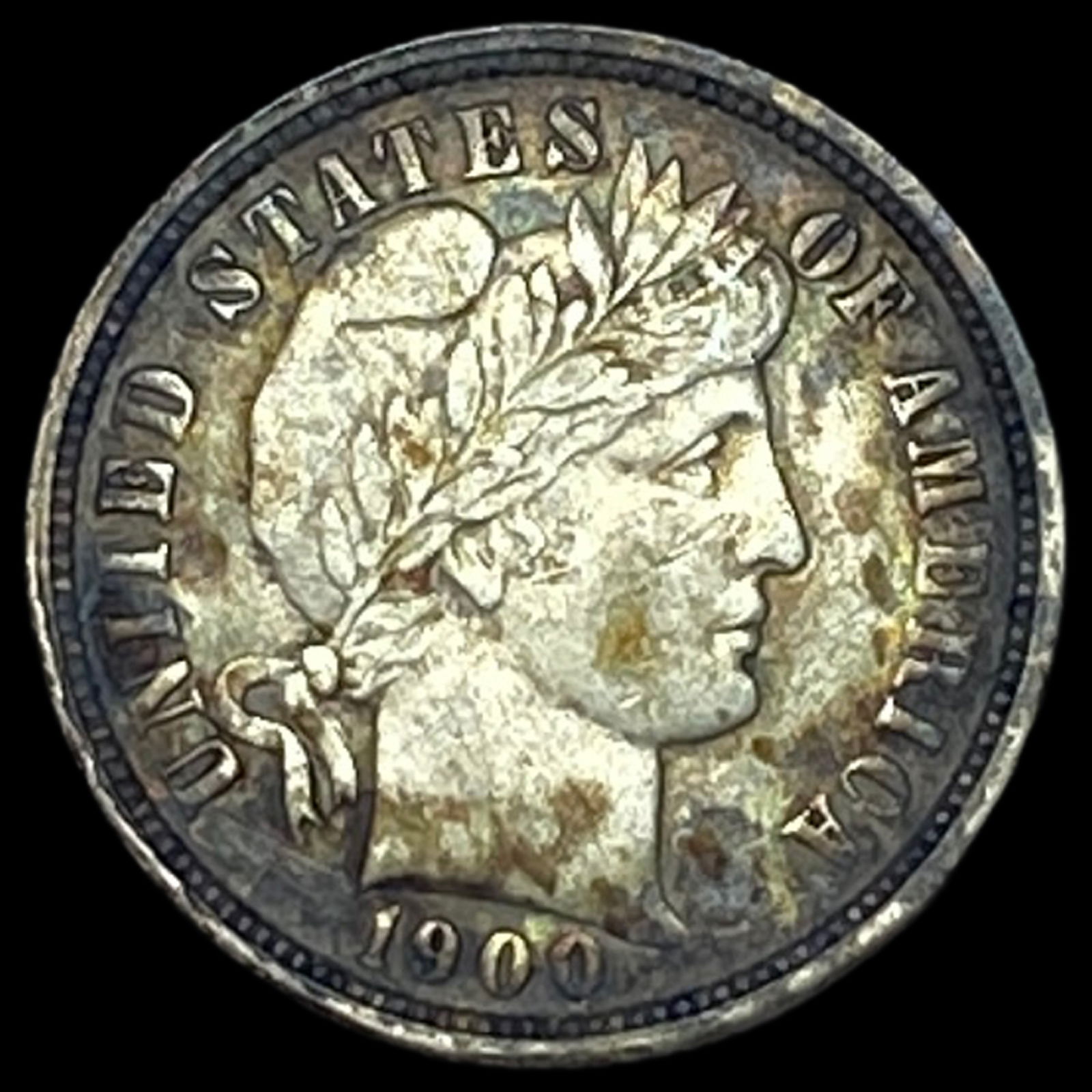 1900-O Silver Barber Dime HIGH GRADE: 1900-O Silver Barber Dime HIGH GRADE