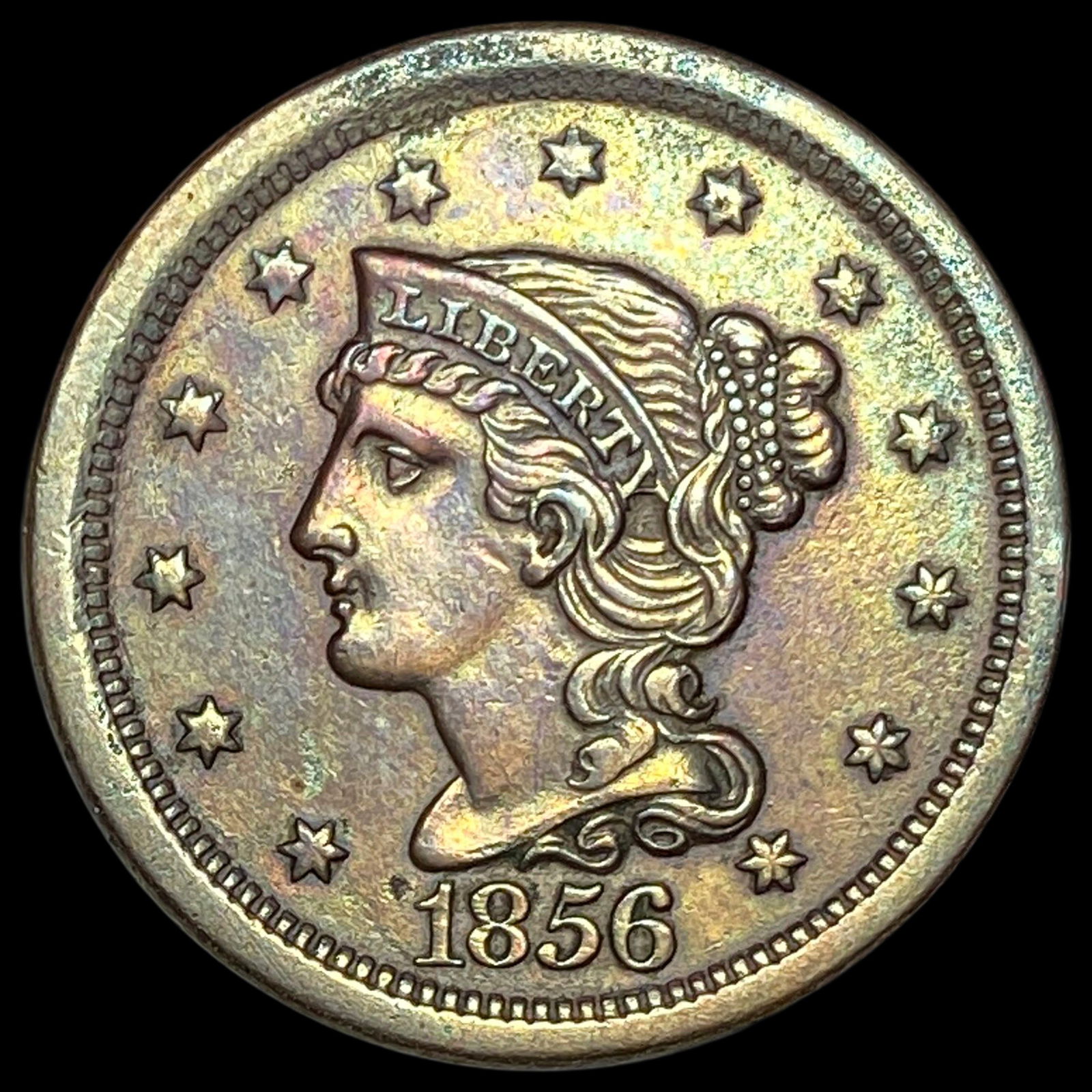 1856 Braided Hair Large Cent UNCIRCULATED (1 of 2)