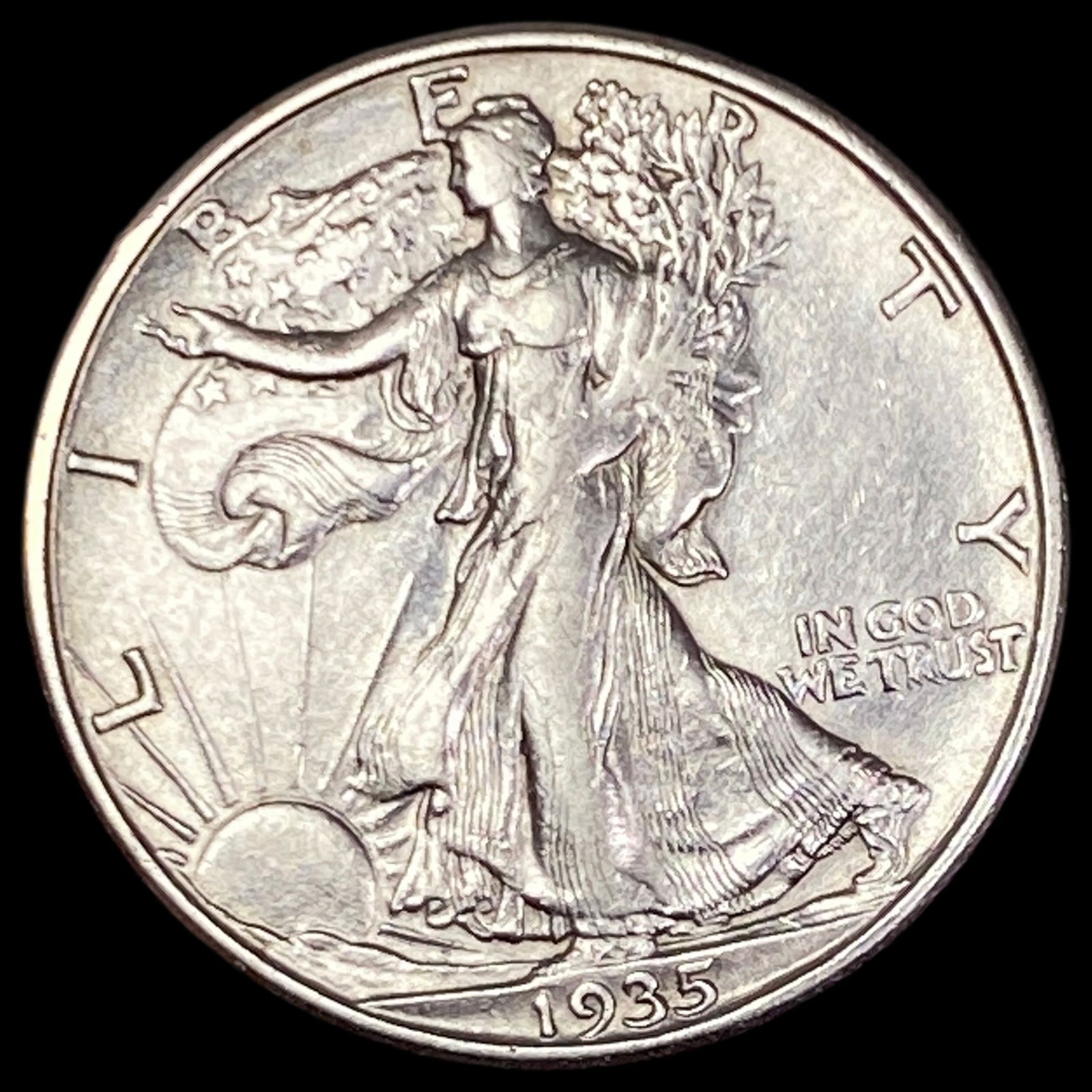 1935-D Walking Liberty Silver Half Dollar CHOICE AU (1 of 2)