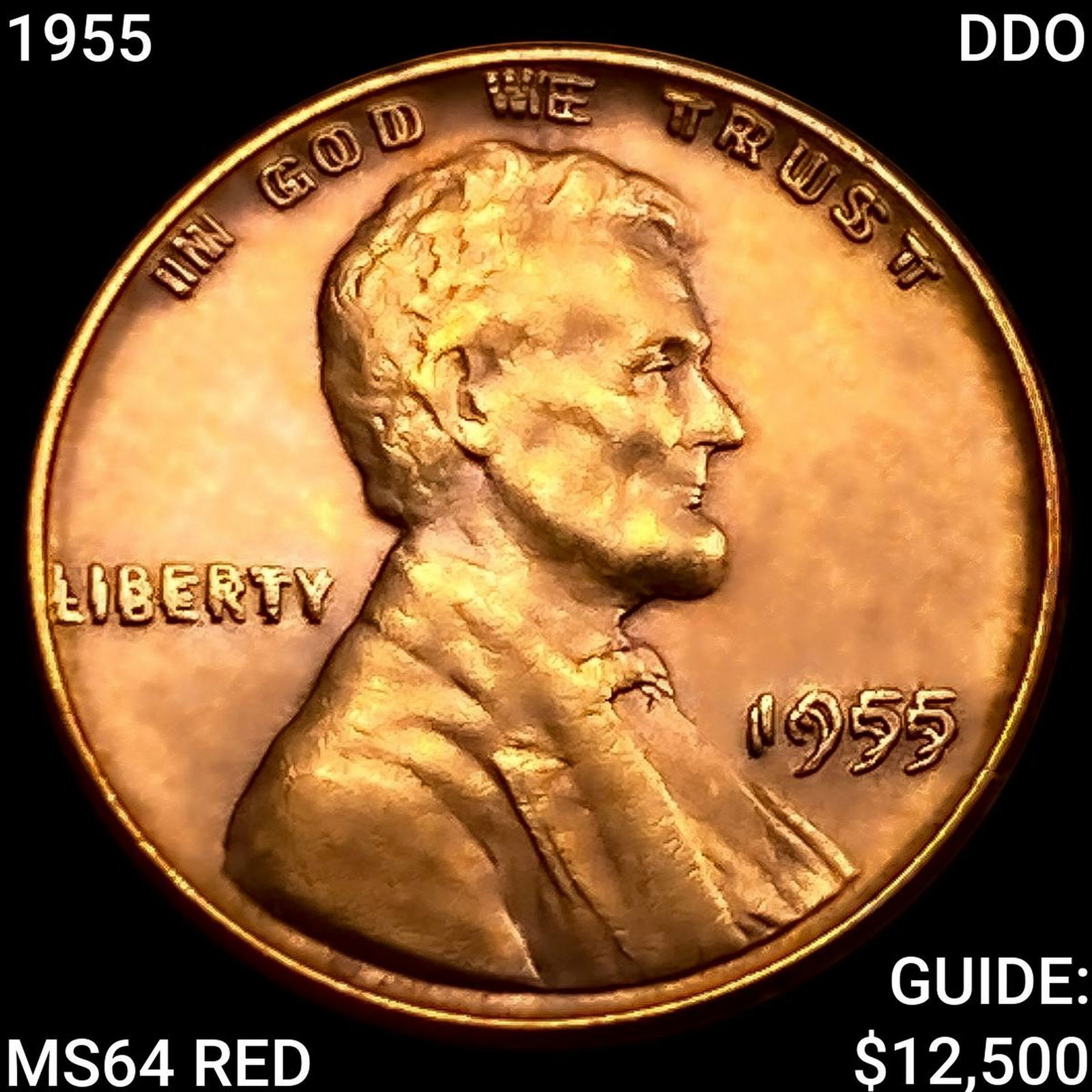 1955 DDO Wheat Cent CHOICE BU RD (1 of 2)
