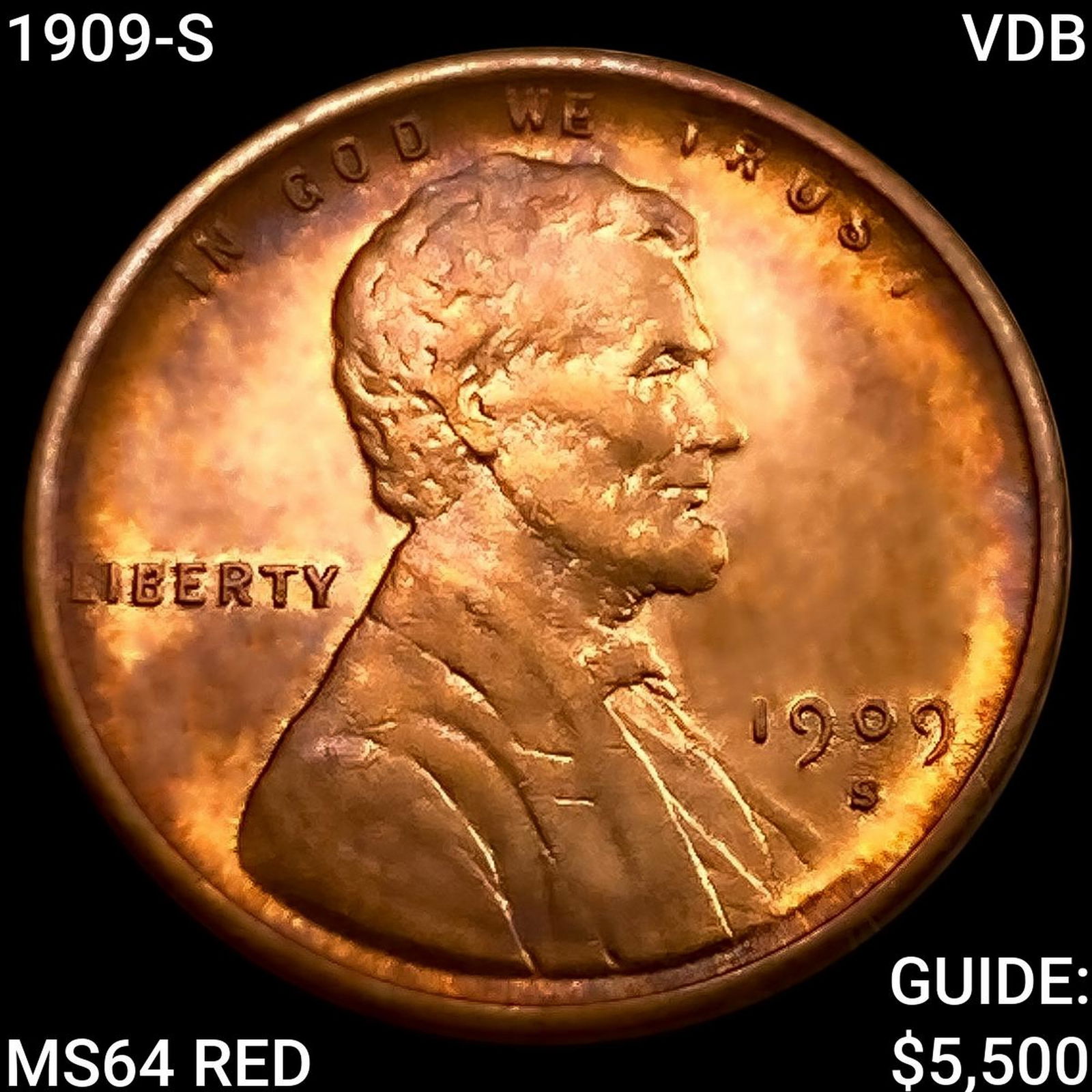 1909-S VDB Wheat Cent CHOICE BU RD (1 of 2)