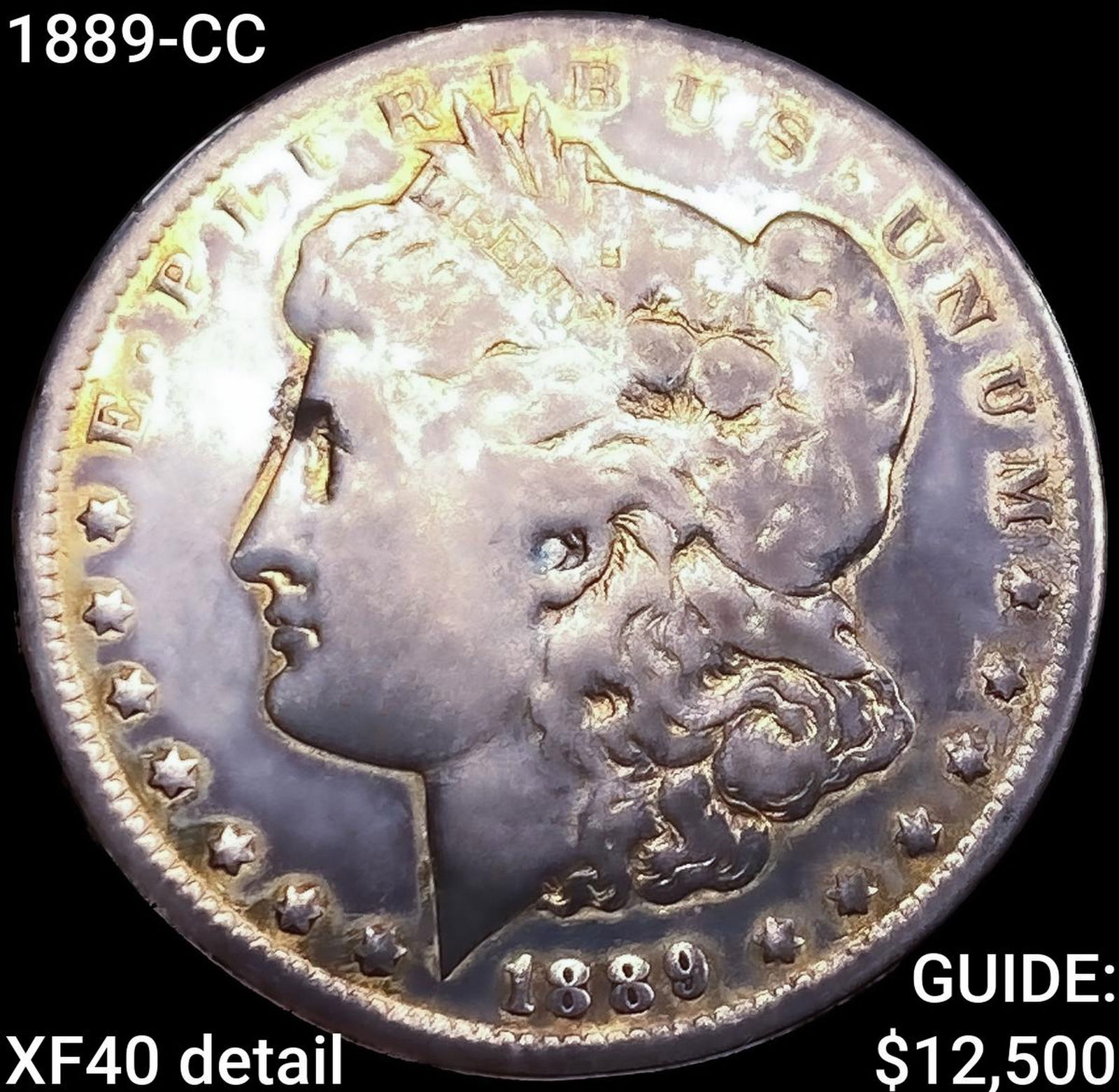 1889-CC Morgan Silver Dollar NEARLY UNCIRCULATED: 1889-CC Morgan Silver Dollar NEARLY UNCIRCULATED