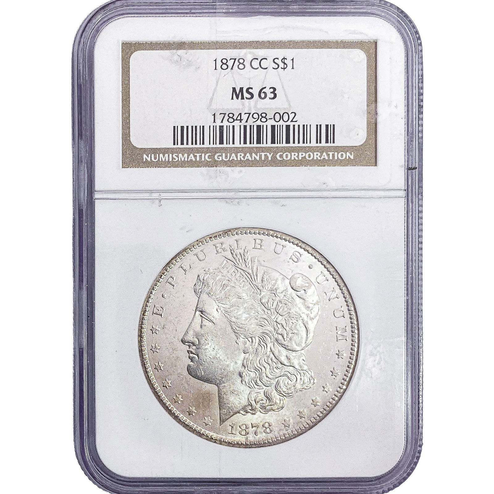 1878-CC Morgan Silver Dollar NGC MS63 (1 of 2)