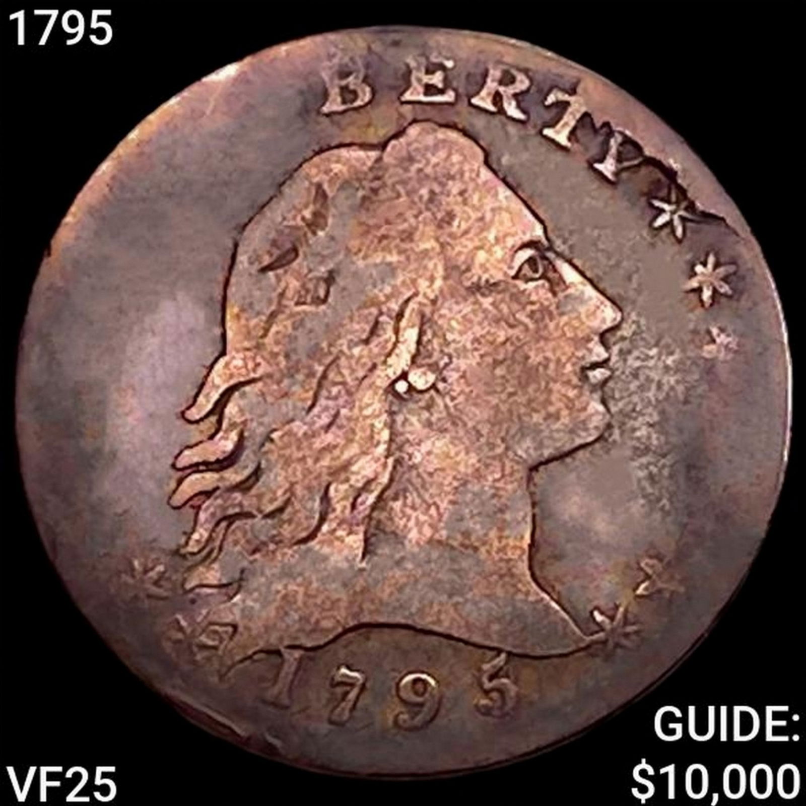 1795 Flowing Hair Half Dime LIGHTLY CIRCULATED (1 of 2)