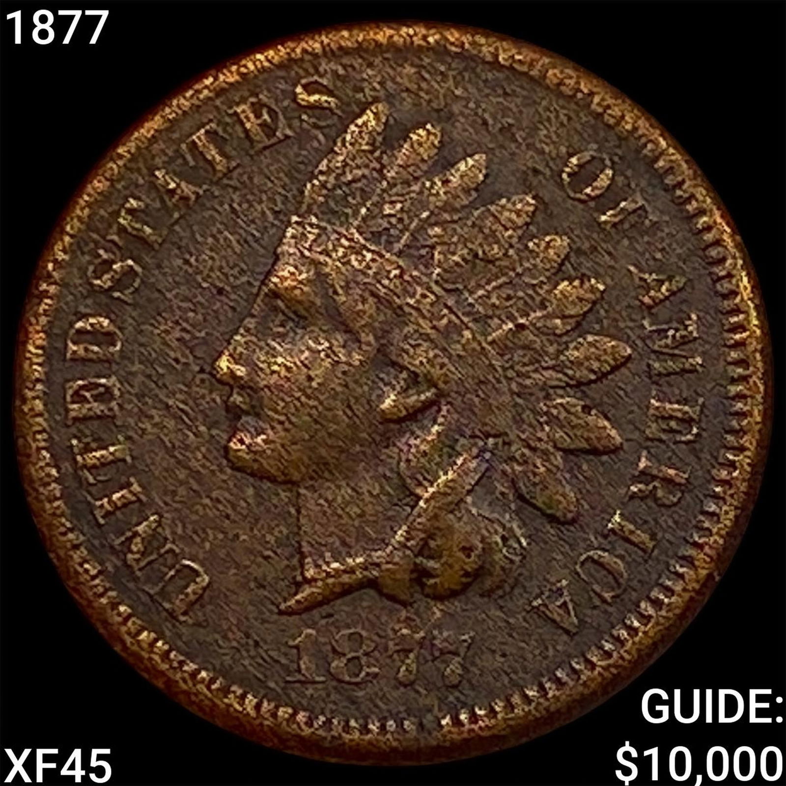 1877 Indian Head Cent NEARLY UNCIRCULATED (1 of 2)