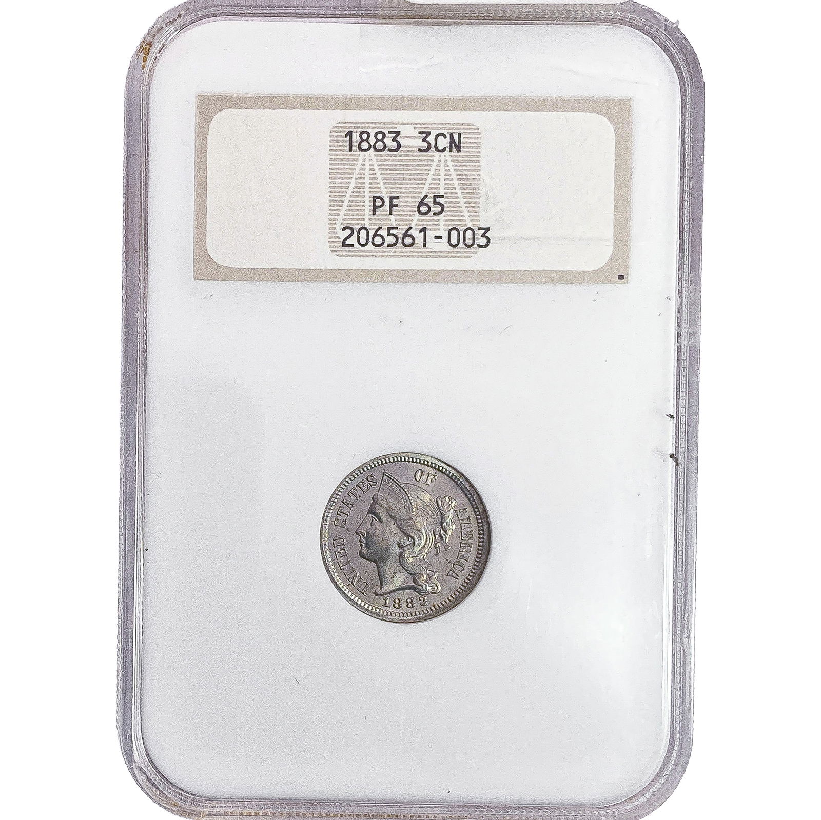 1883 Nickel Three Cent NGC PF65 (1 of 2)