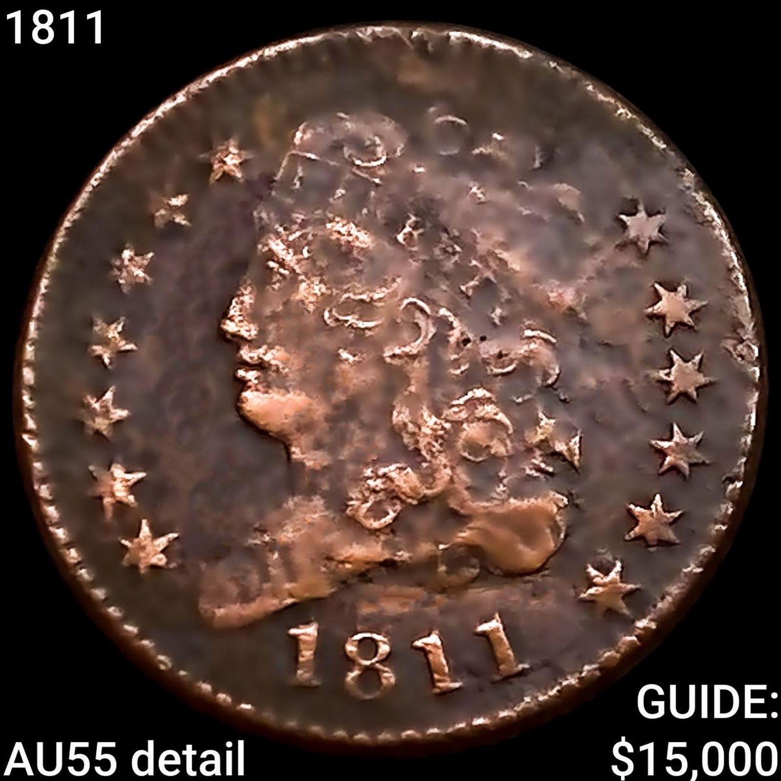 1811 Classic Head Half Cent HIGH GRADE (1 of 2)
