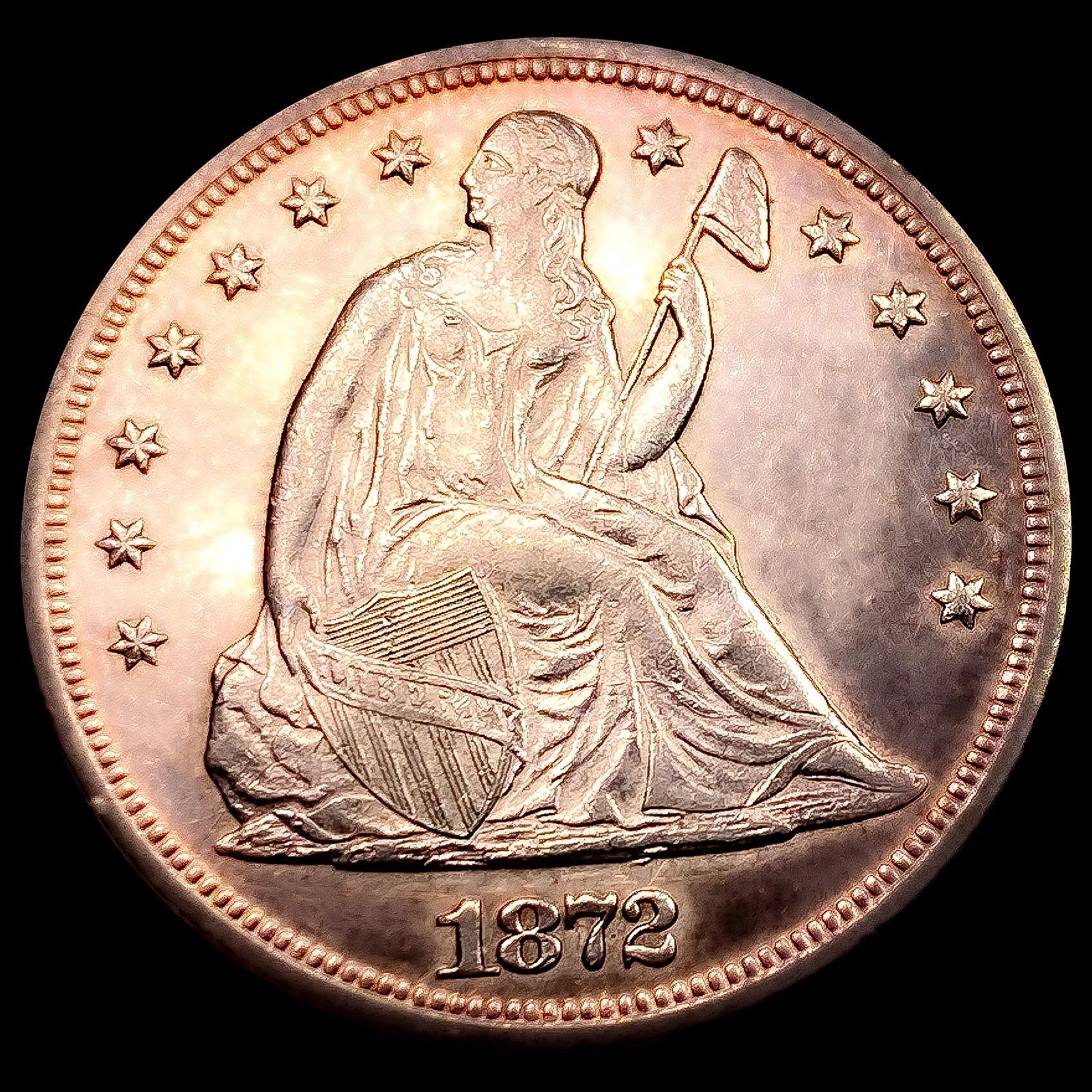 1872 Seated Liberty Dollar: 1872 Seated Liberty Dollar