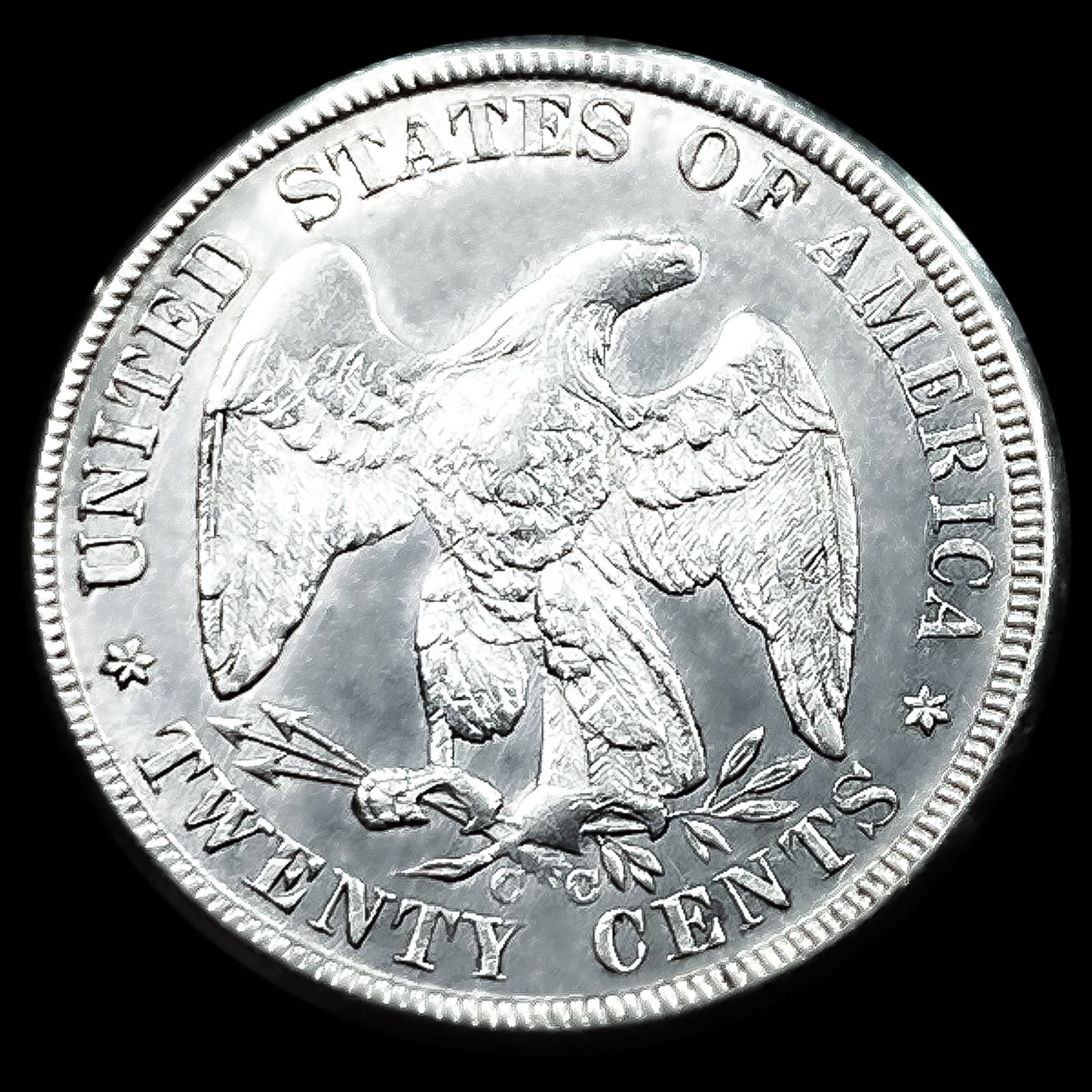 1875-CC Twenty Cent Piece - 2