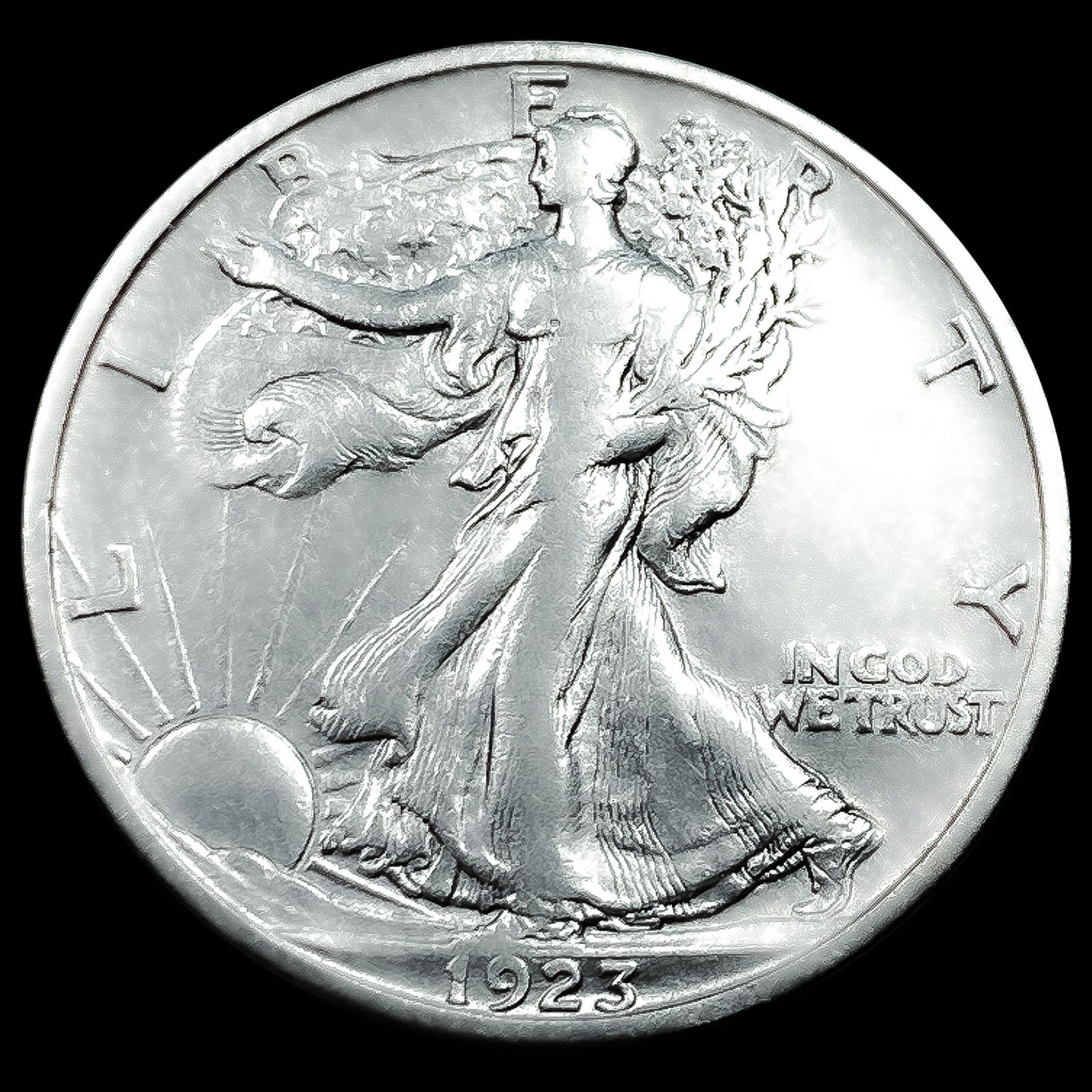 1923-S Walking Liberty Half Dollar (1 of 2)