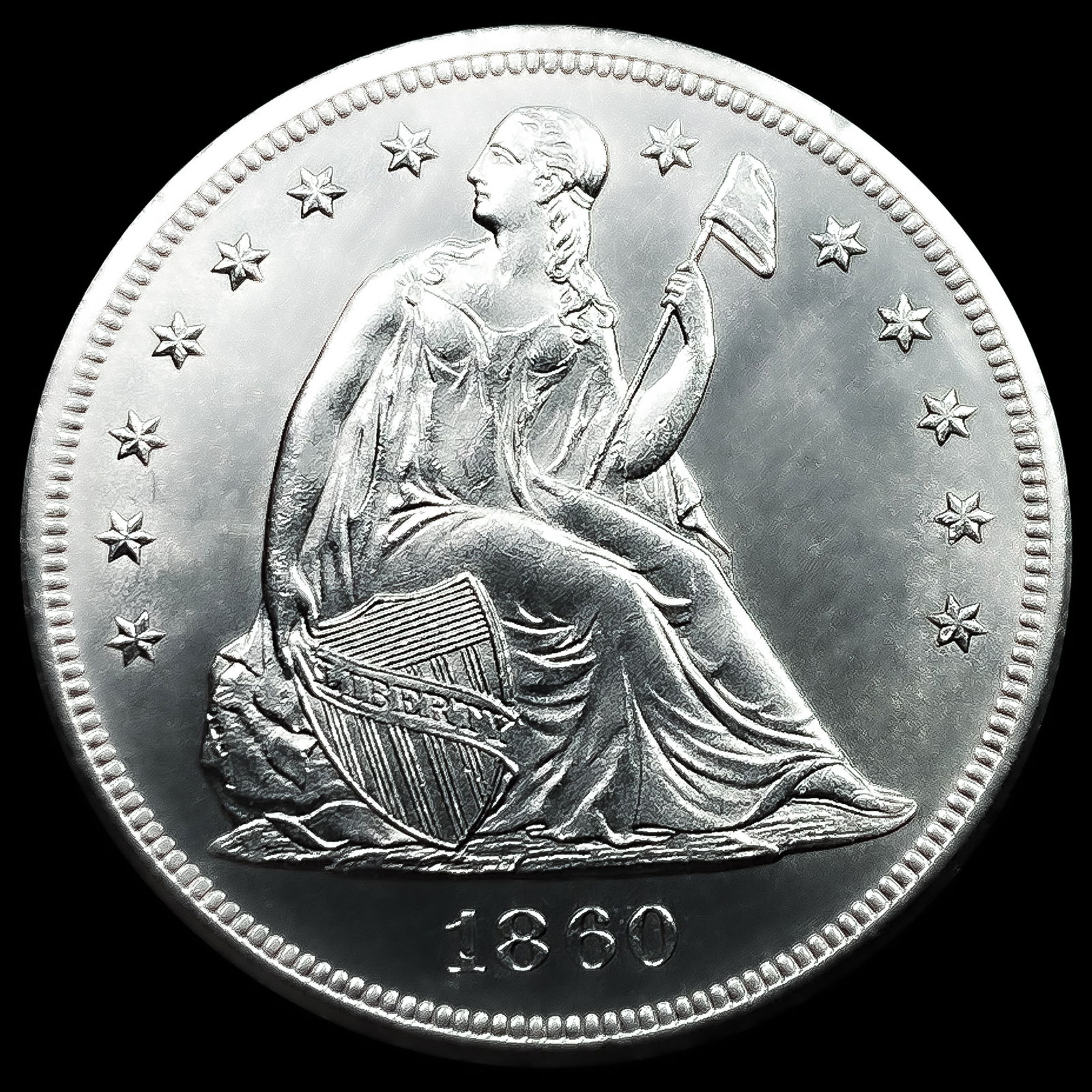 1861-O Seated Liberty Dollar: 1861-O Seated Liberty Dollar