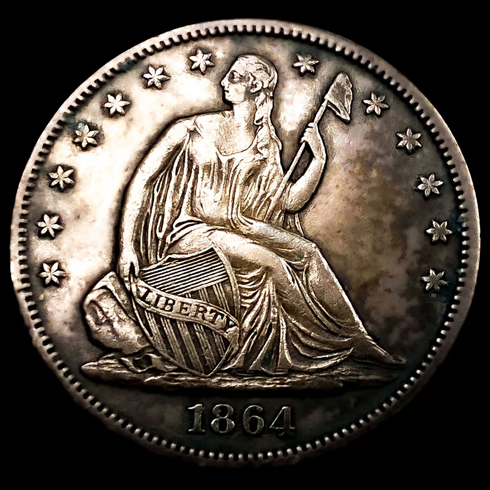 1864 Seated Liberty Half Dollar: 1864 Seated Liberty Half Dollar