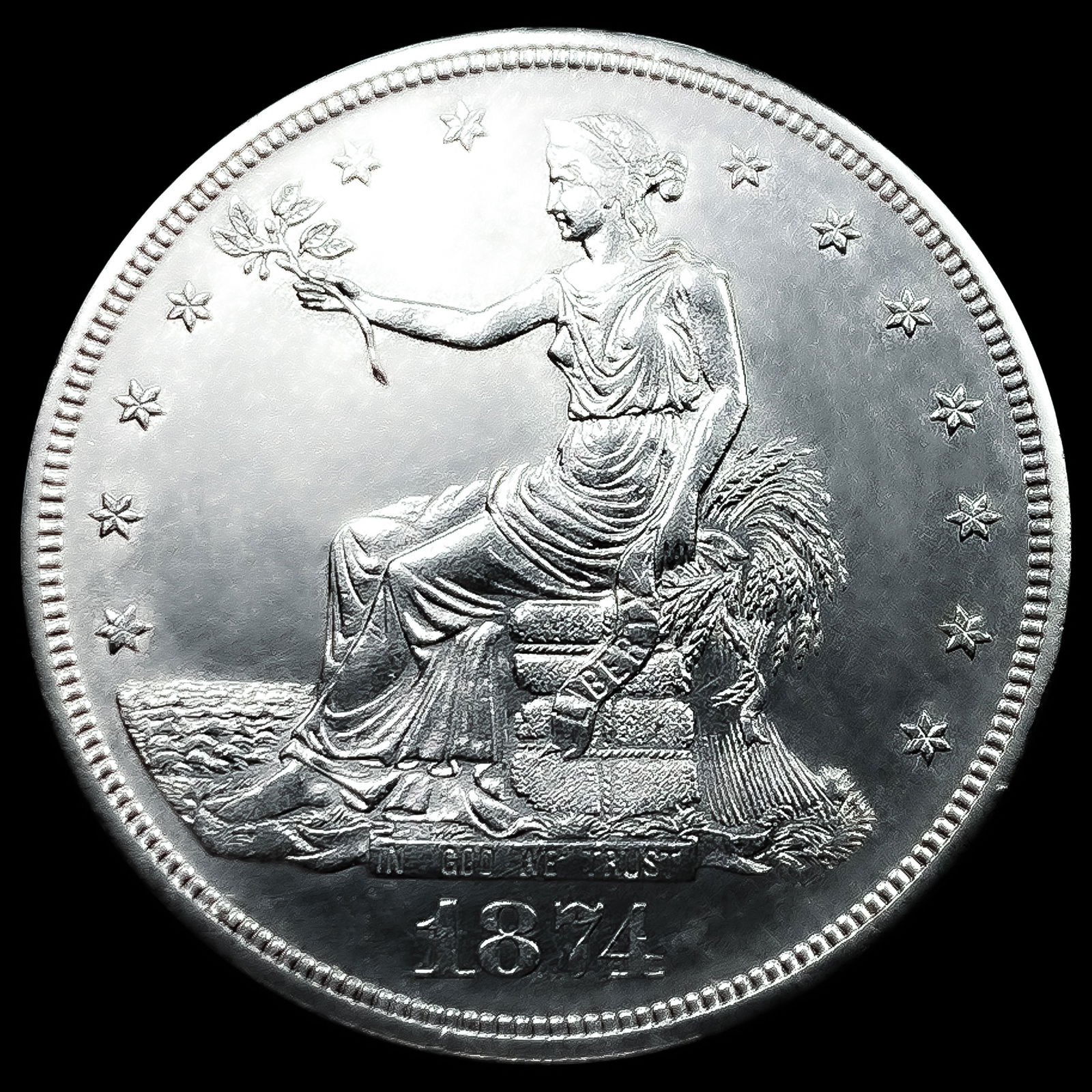 1874-CC Silver Trade Dollar: 1874-CC Silver Trade Dollar