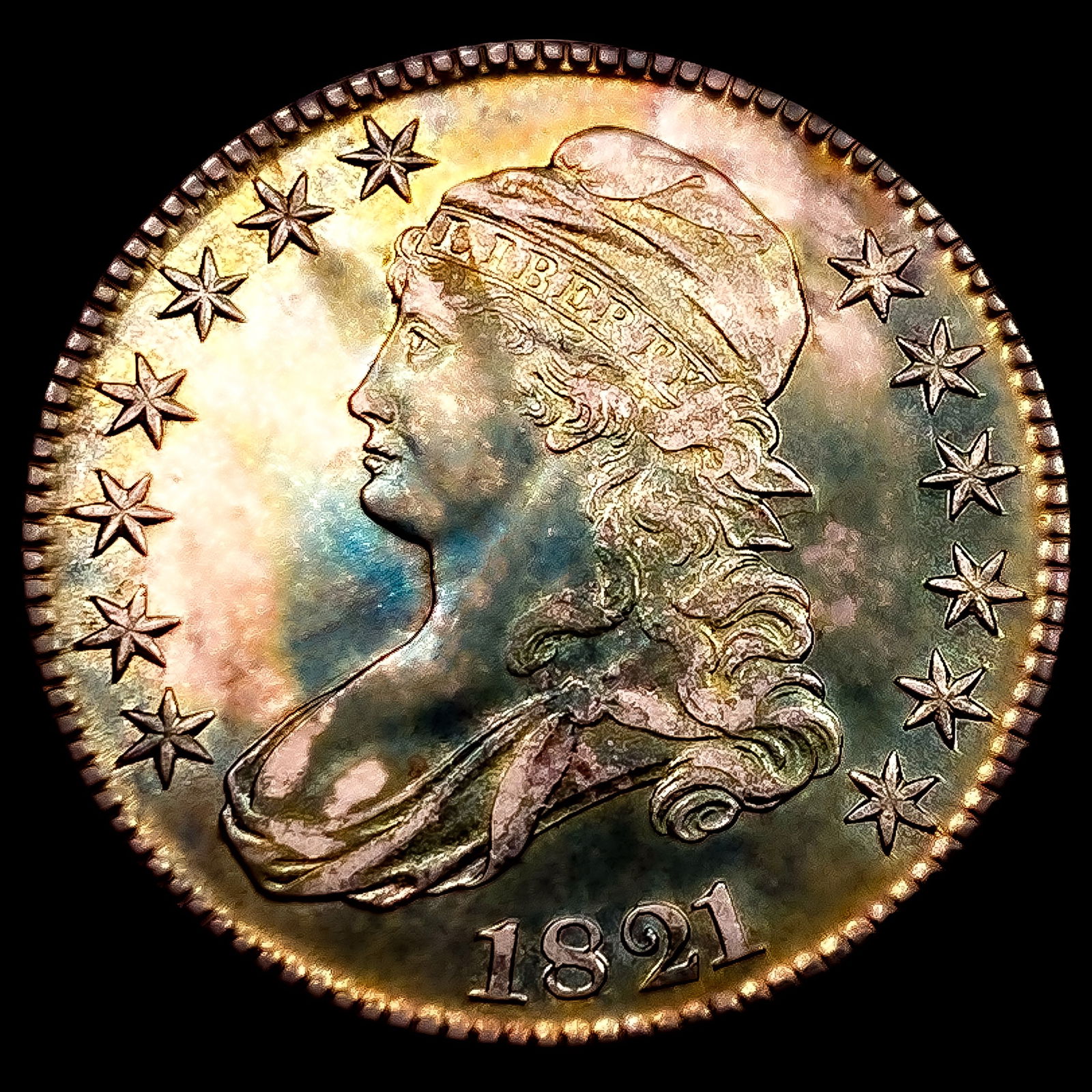1821 Capped Bust Half Dollar (1 of 2)