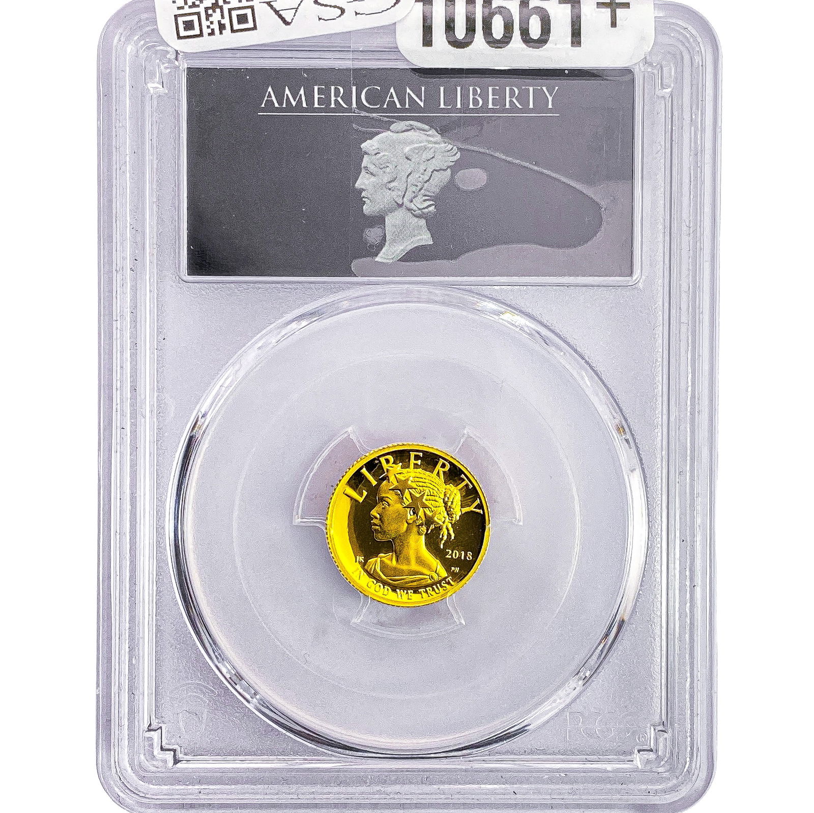 2018-W 1/10oz Gold American Liberty $10 PCGS PR70 High Relief DCAM: 2018-W 1/10oz Gold American Liberty $10 PCGS PR70 High Relief DCAM