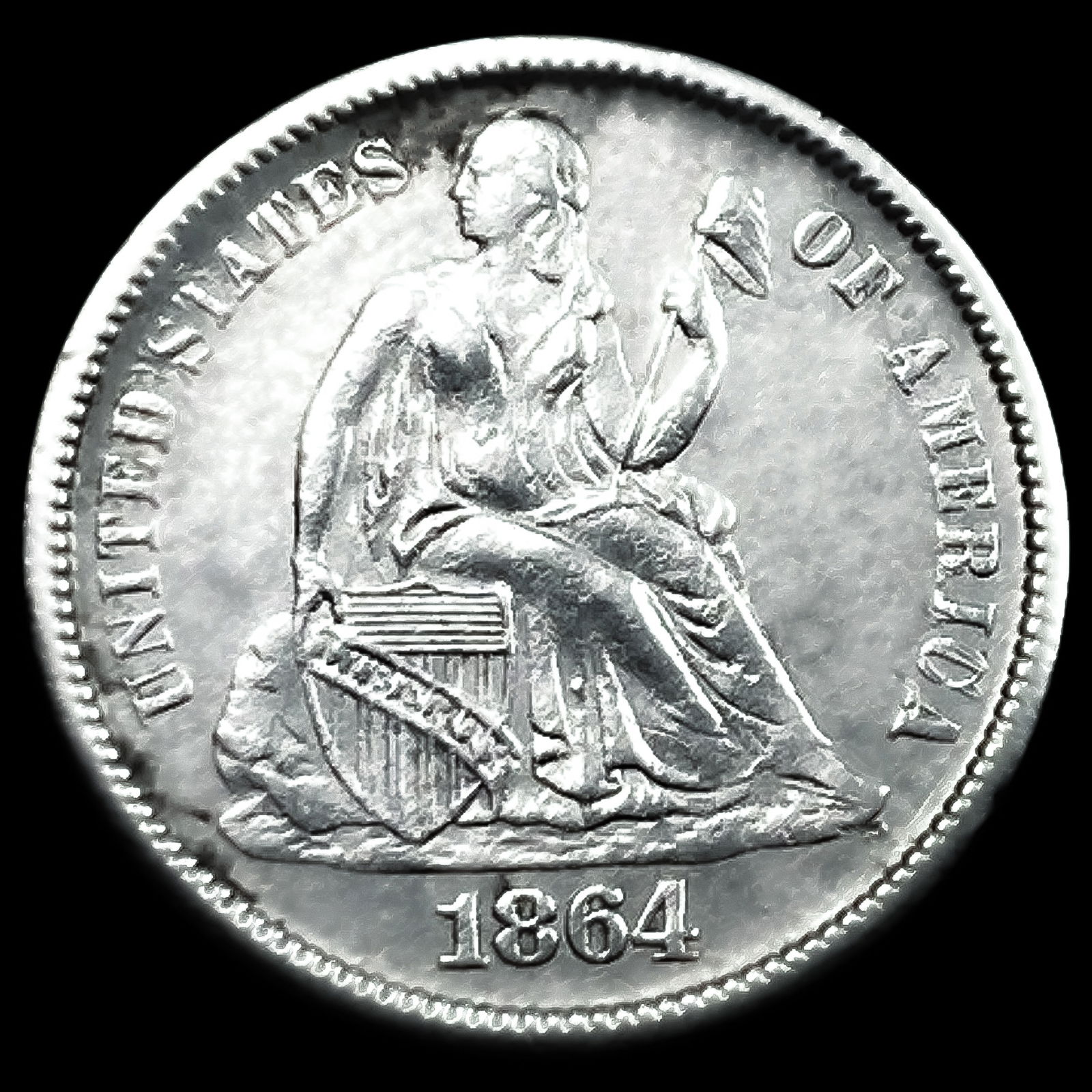 1864-S Seated Liberty Dime: 1864-S Seated Liberty Dime