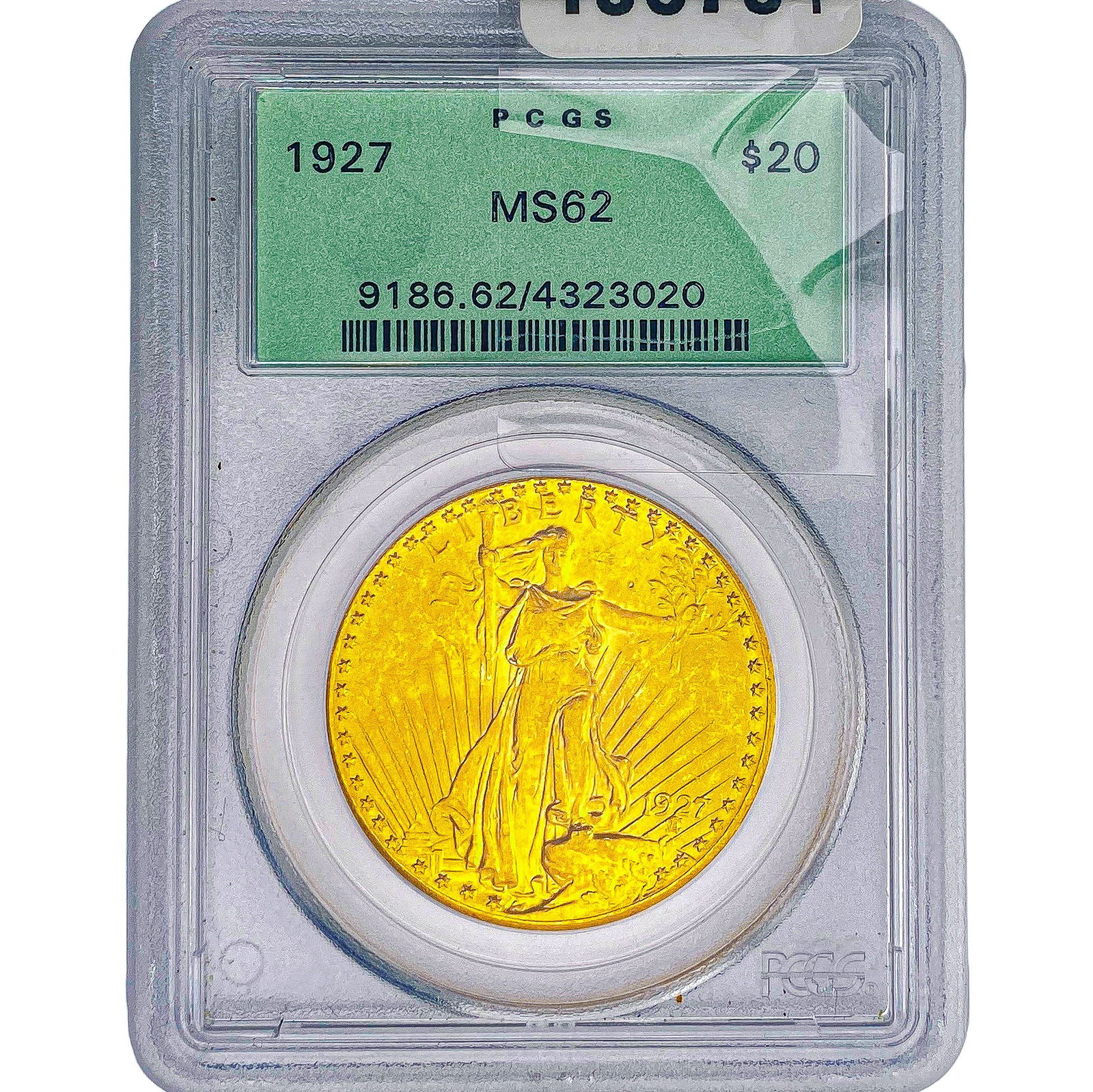 1927 $20 Gold Double Eagle PCGS MS62: 1927 $20 Gold Double Eagle PCGS MS62